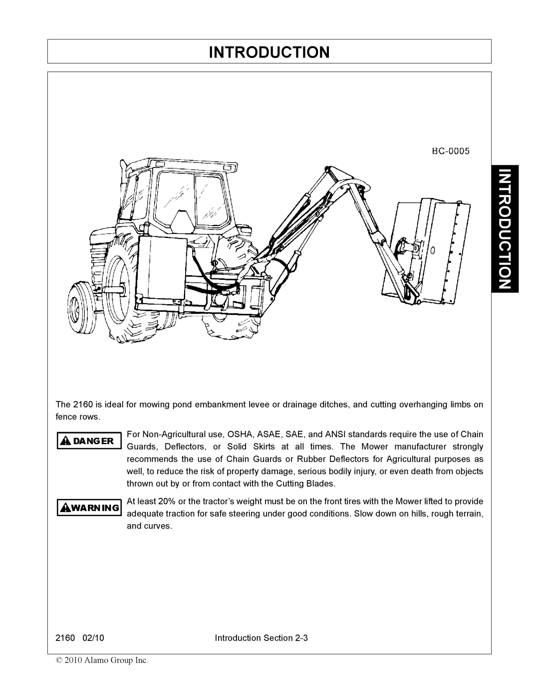 Servis-Rhino 2160 manual Introduction 