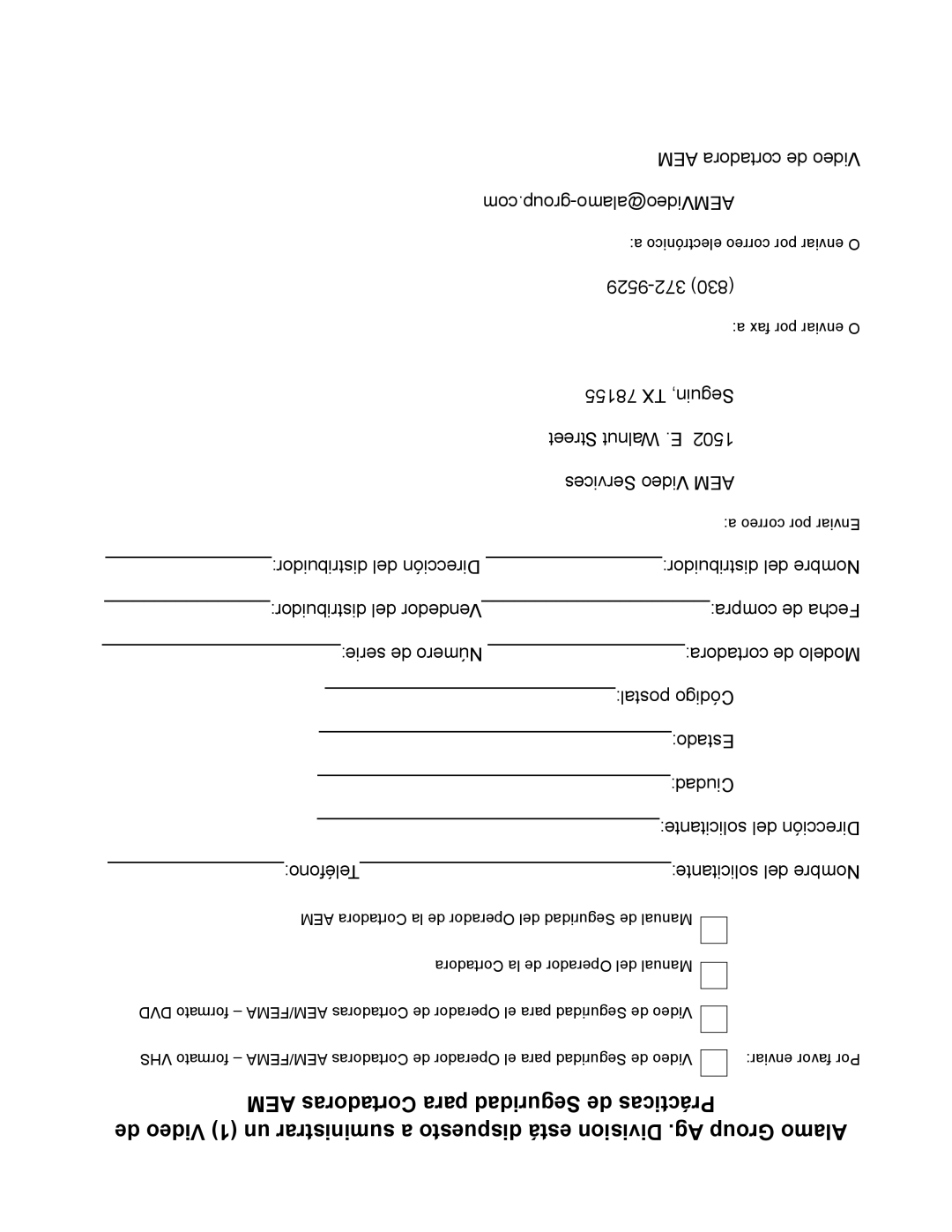 Servis-Rhino 2160 manual 