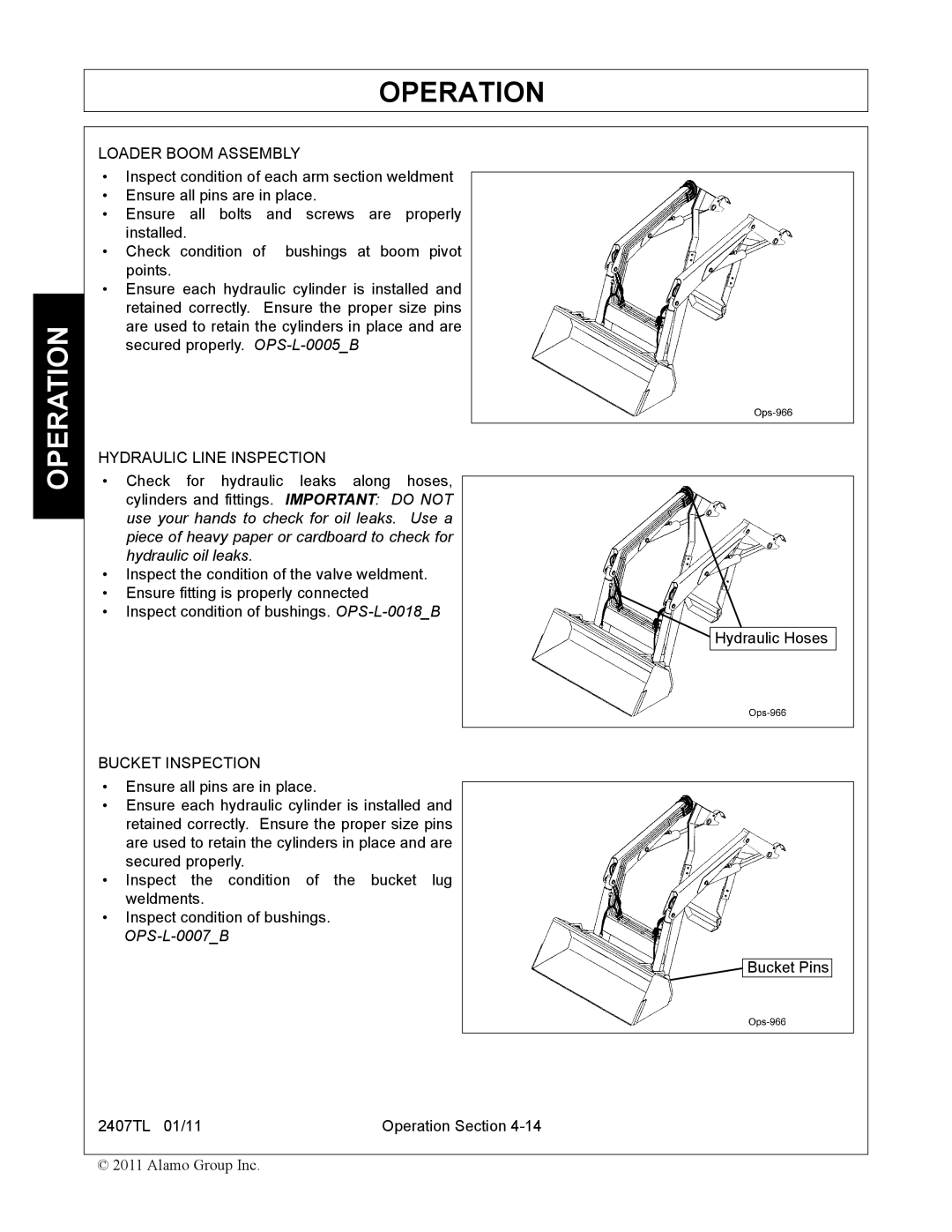 Servis-Rhino 2407TL manual OPS-L-0007B 