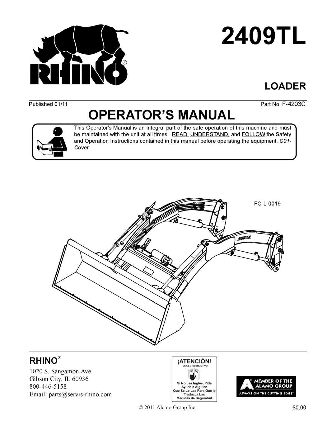 Servis-Rhino 2409TL manual 