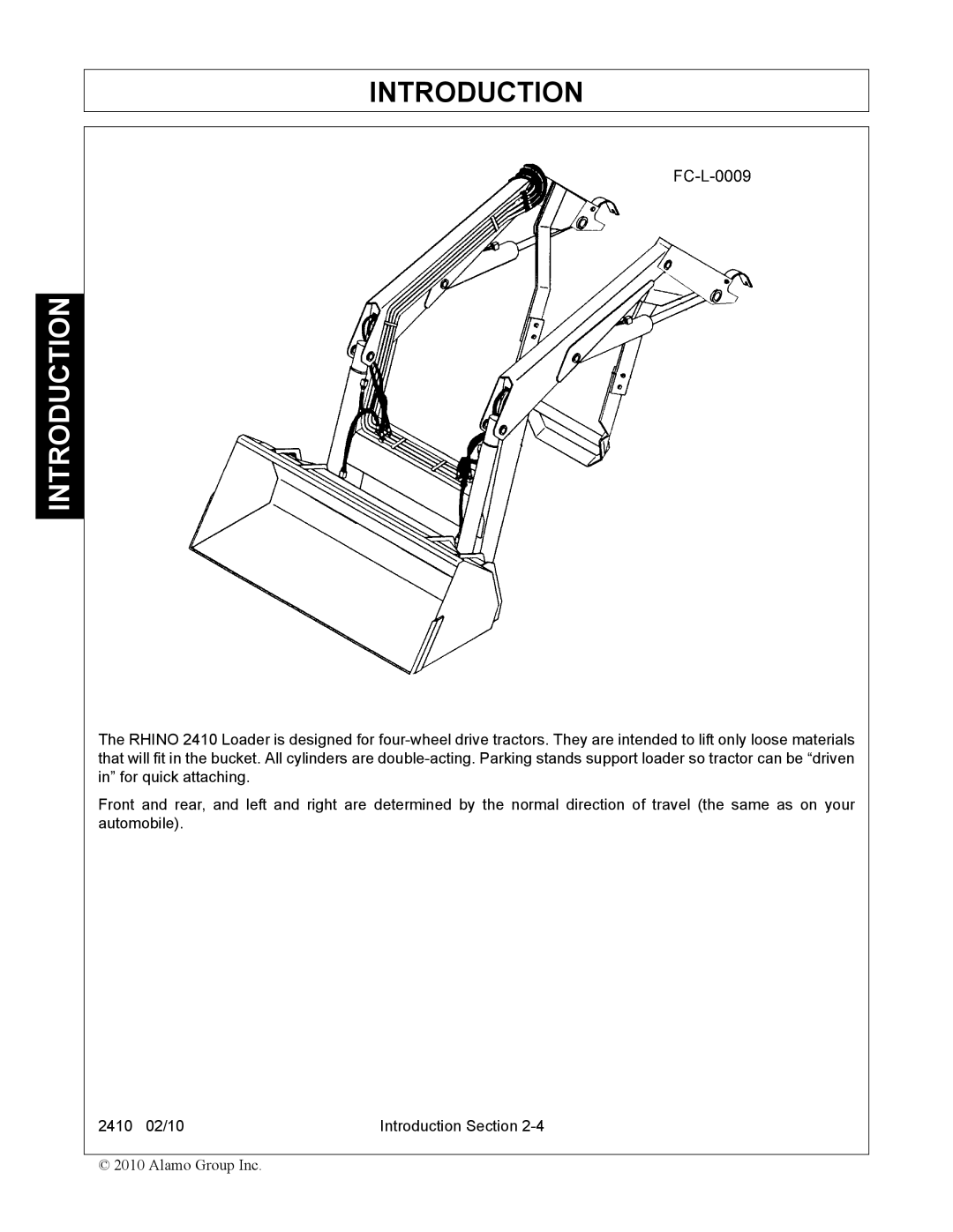 Servis-Rhino 2410 manual Introduction 