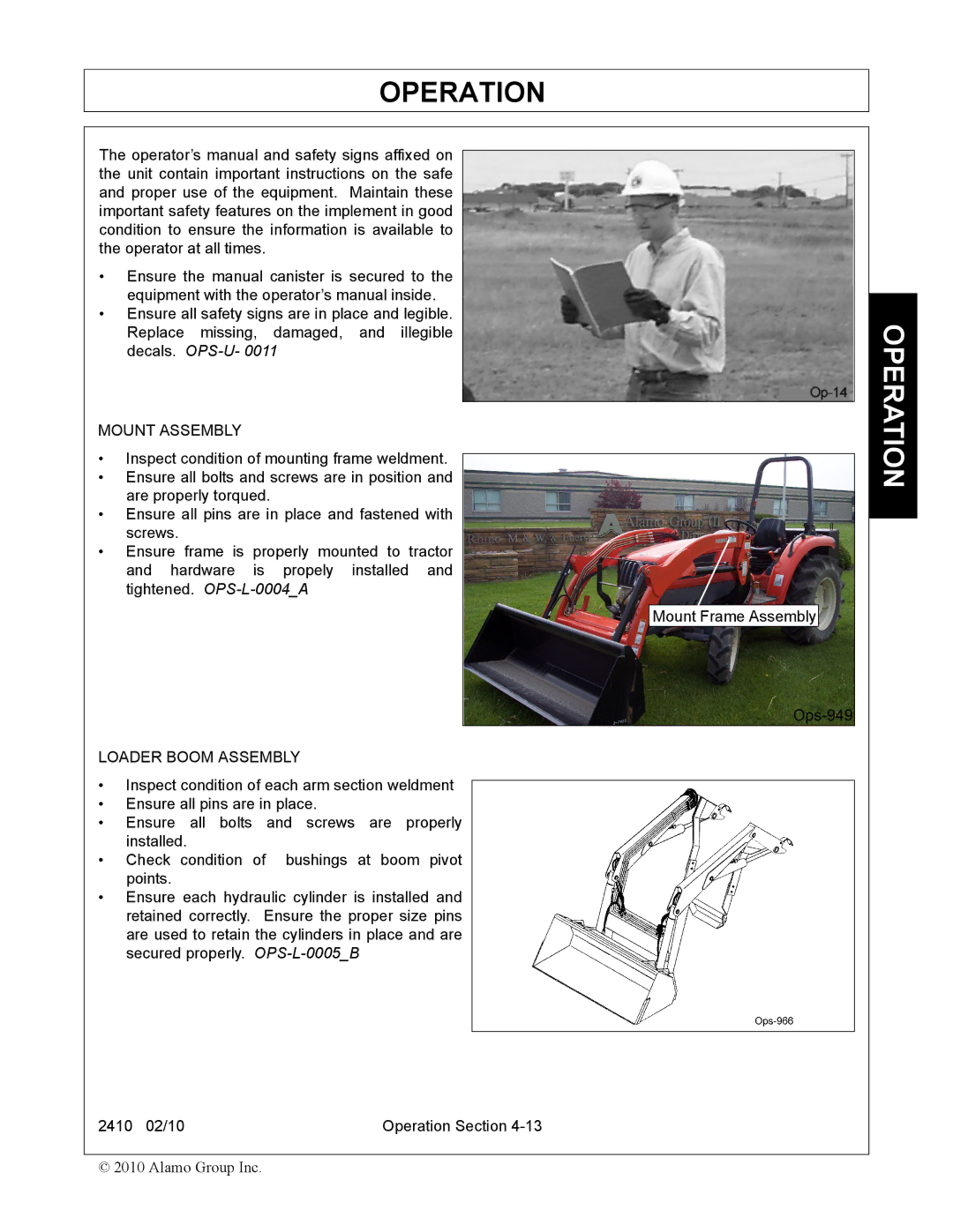 Servis-Rhino 2410 manual Mount Assembly 