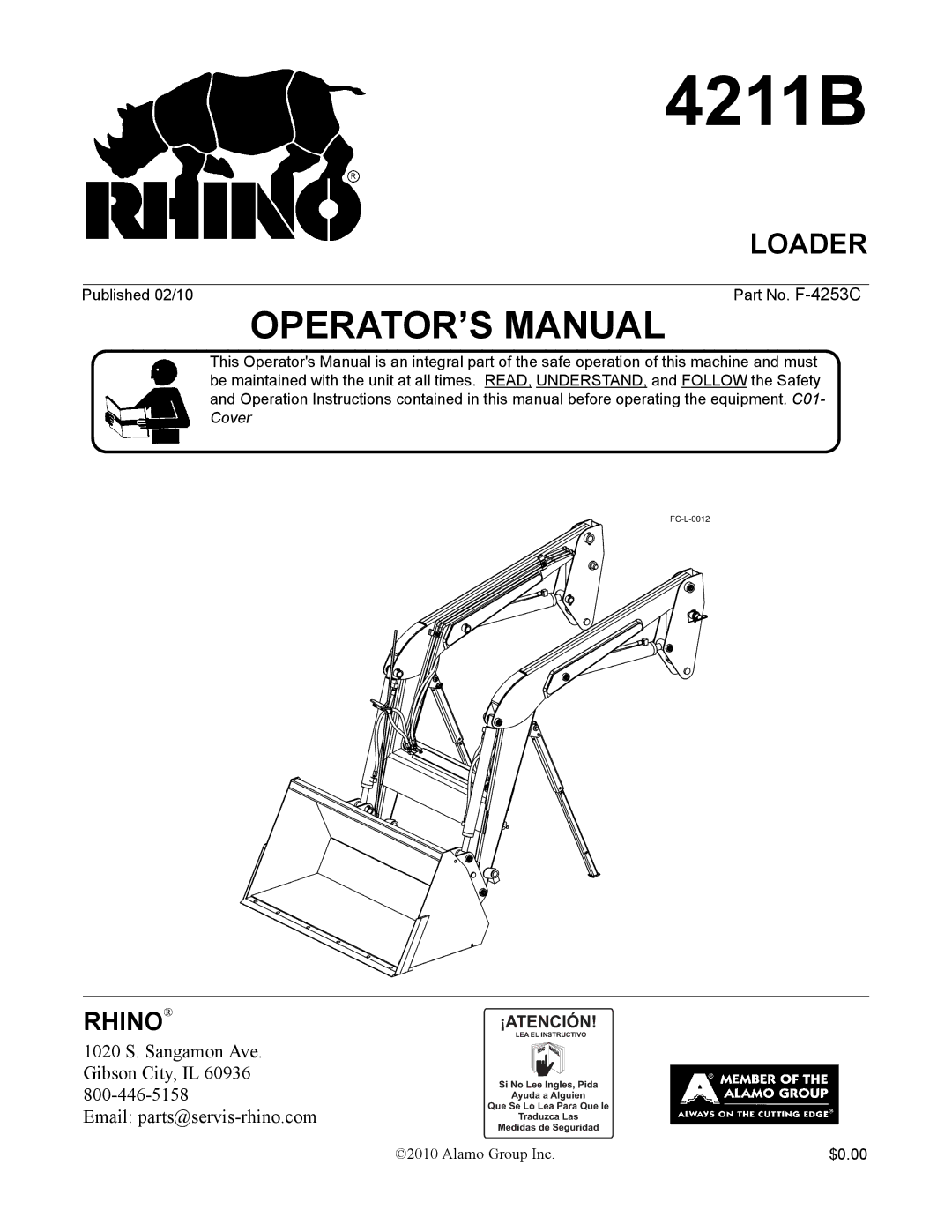 Servis-Rhino 4211B manual 