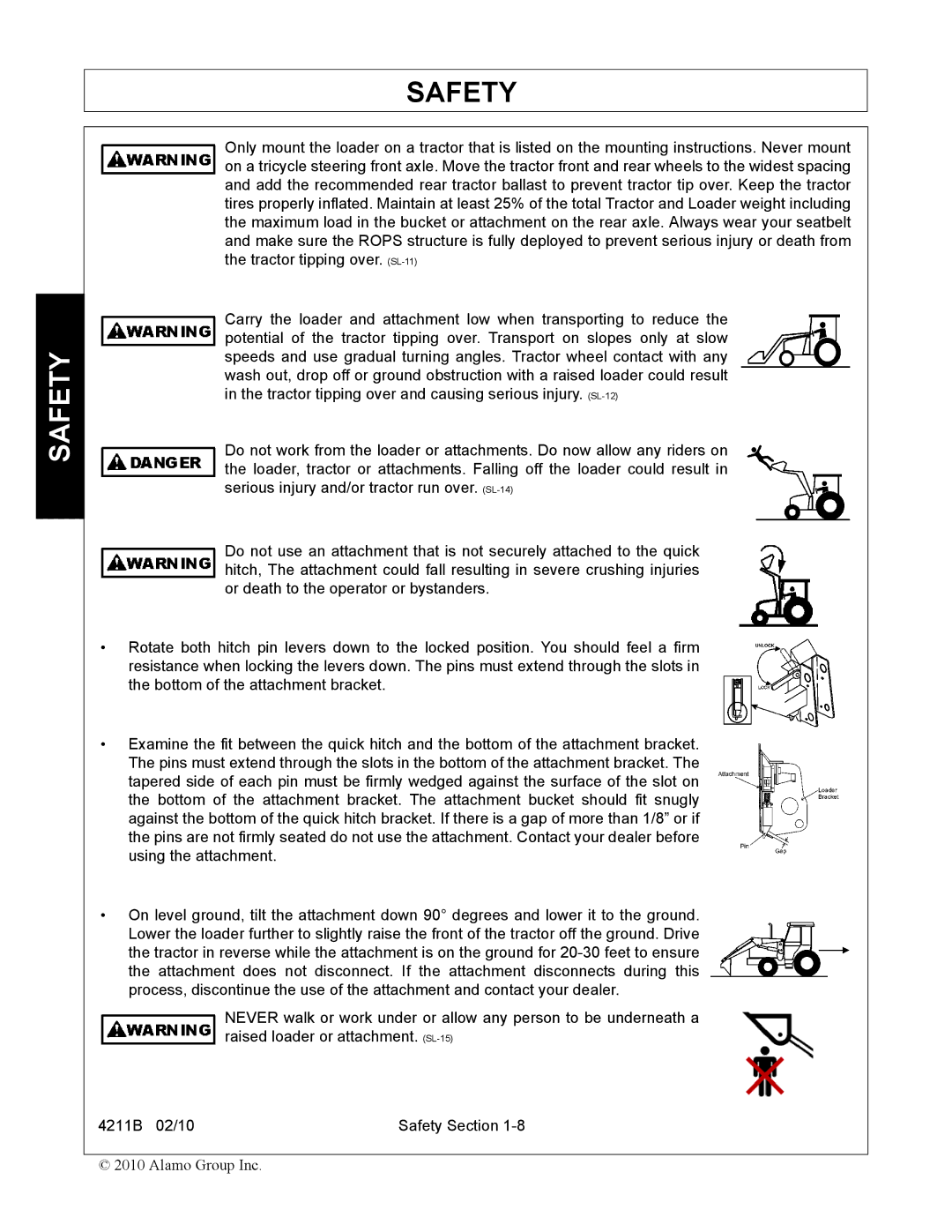 Servis-Rhino 4211B manual Safety 