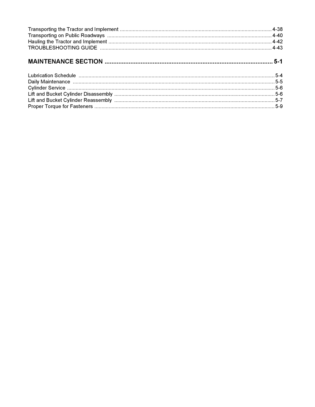 Servis-Rhino 4211B manual Maintenance Section 