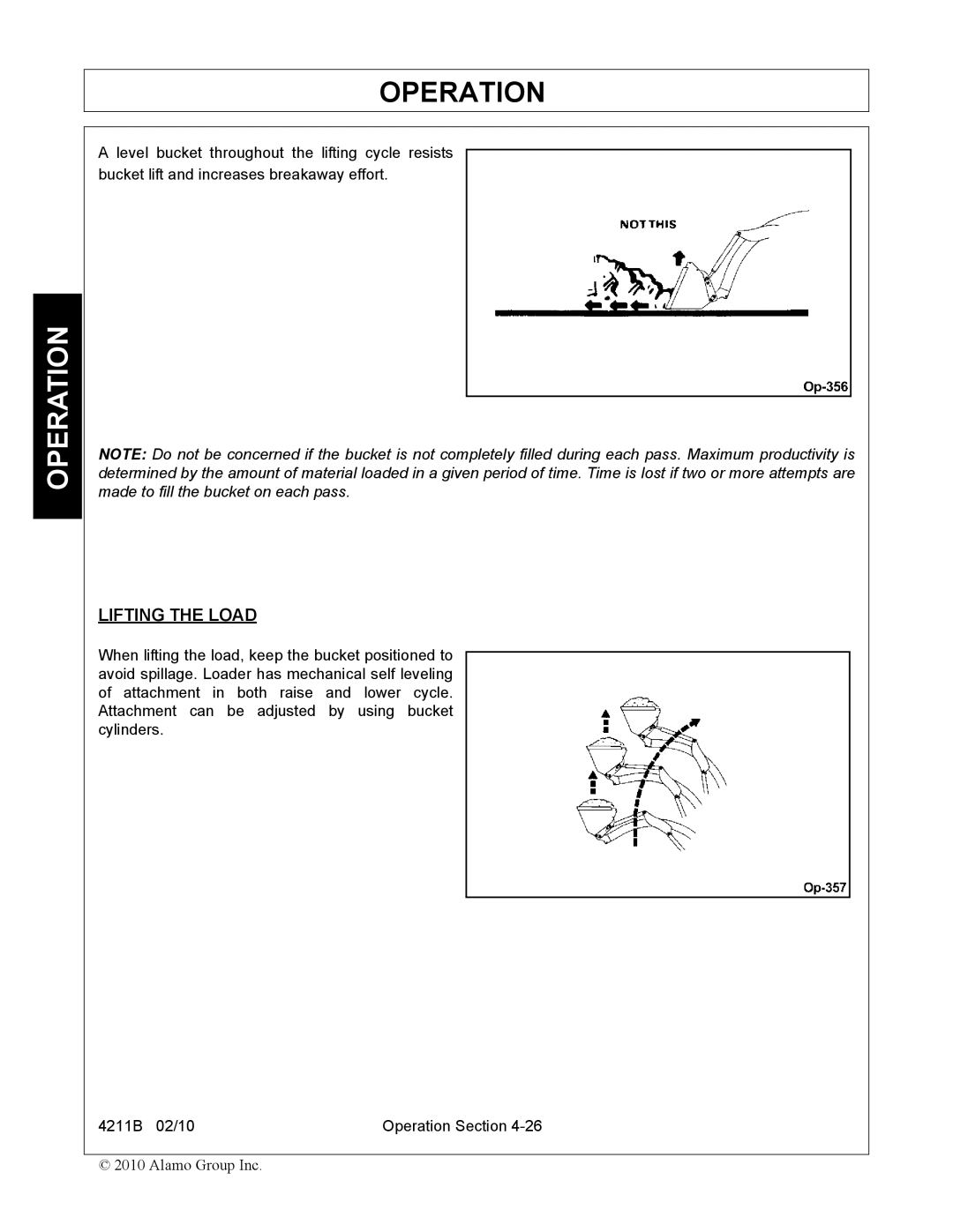 Servis-Rhino 4211B manual Lifting the Load 