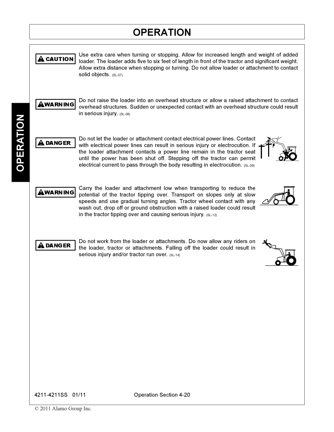 Servis-Rhino 4211SS manual Operation 