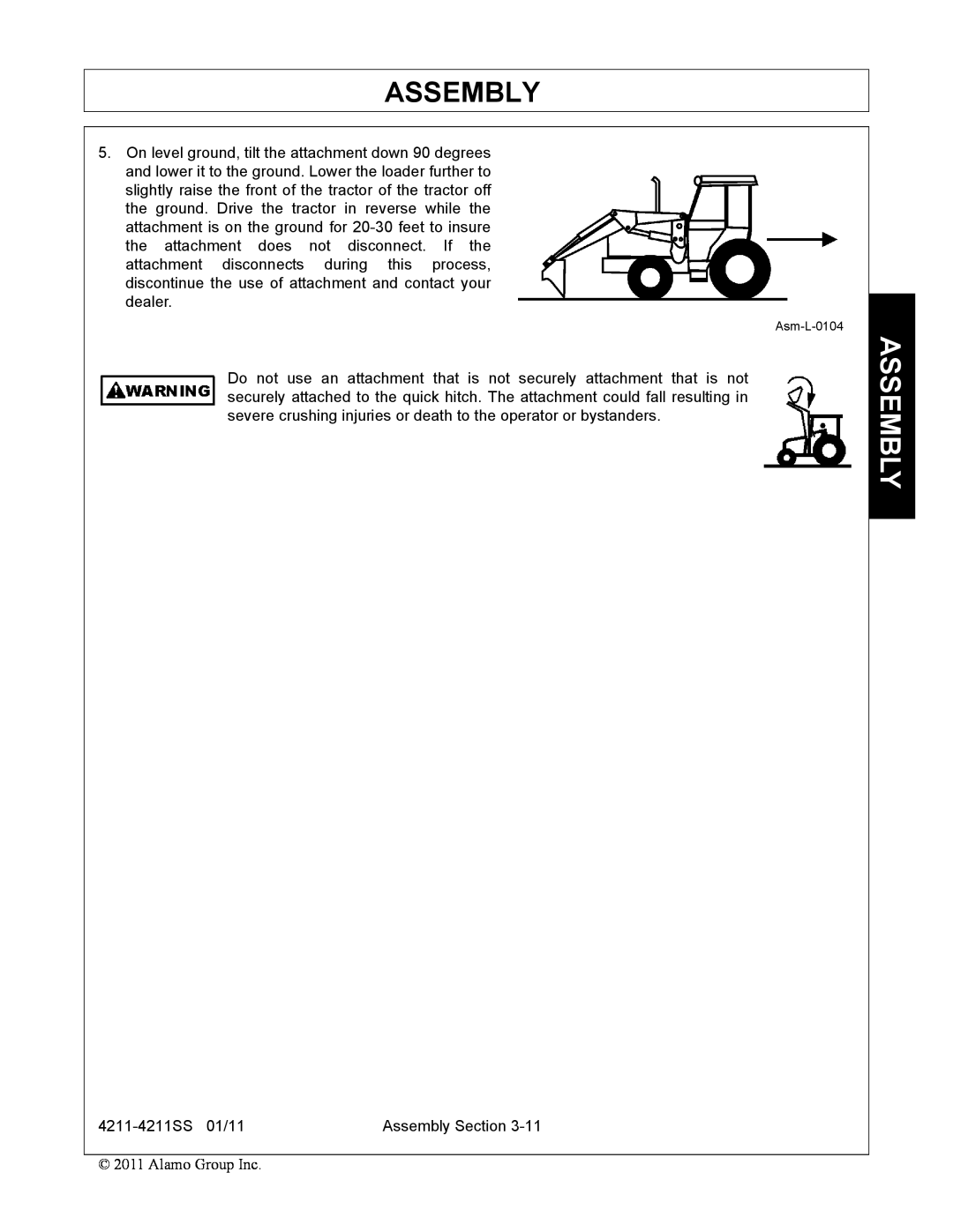 Servis-Rhino 4211SS manual Assembly 