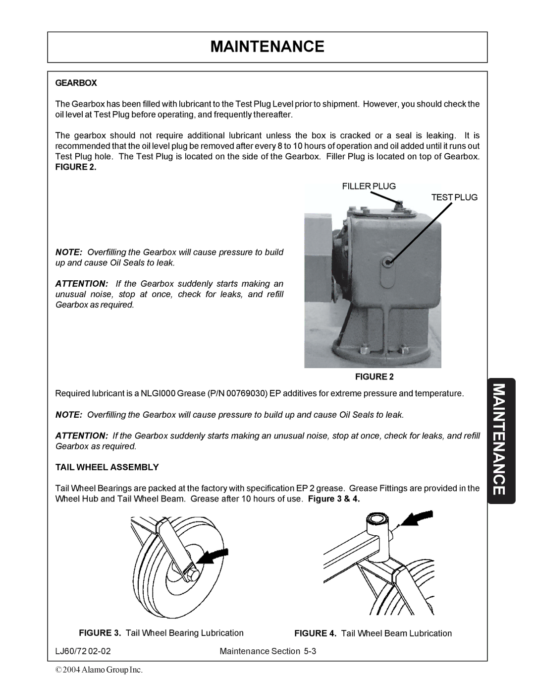 Servis-Rhino 60/72 manual Gearbox, Tail Wheel Assembly 