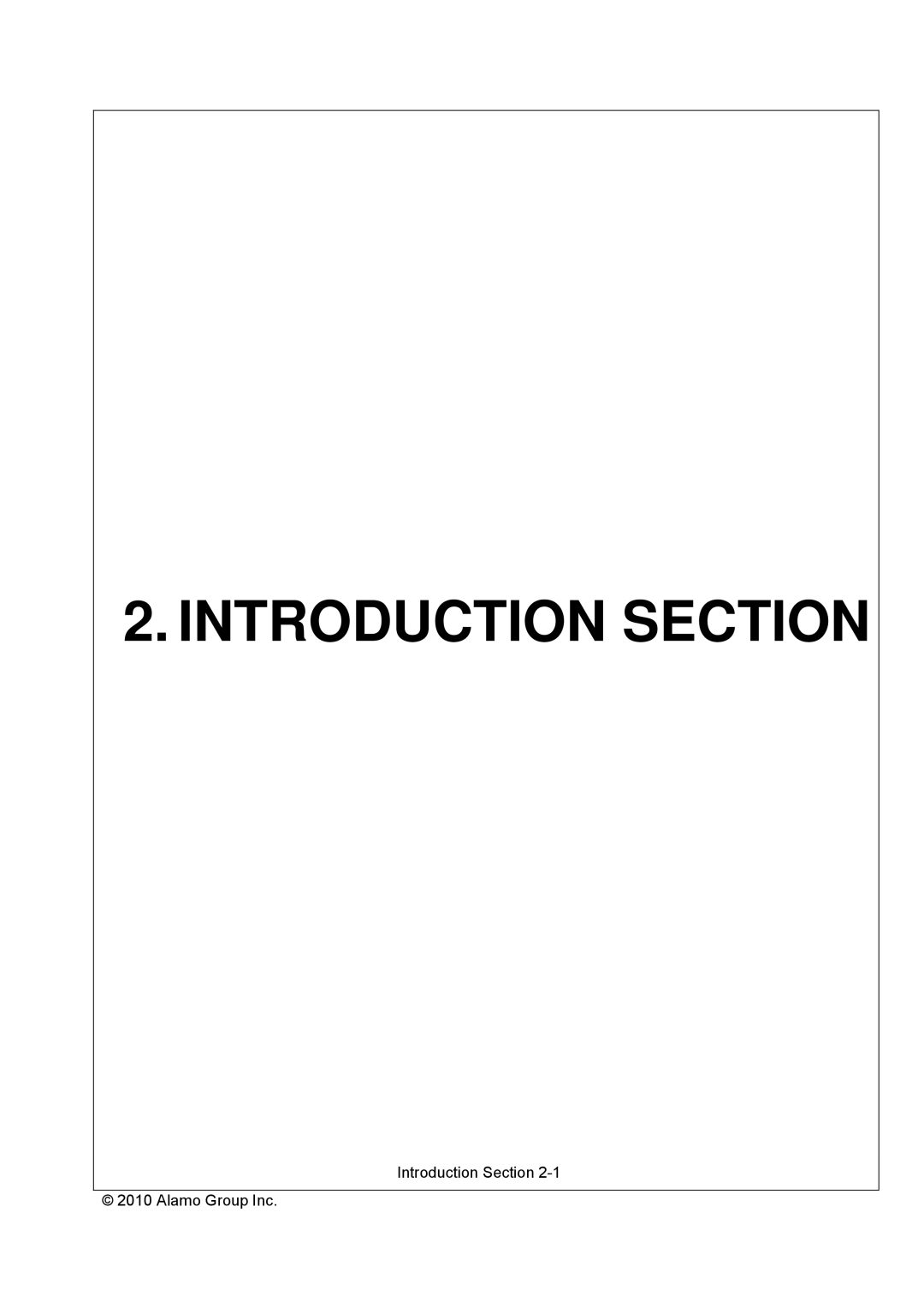 Servis-Rhino AGM62, AGM72, AGM52 manual Introduction Section 