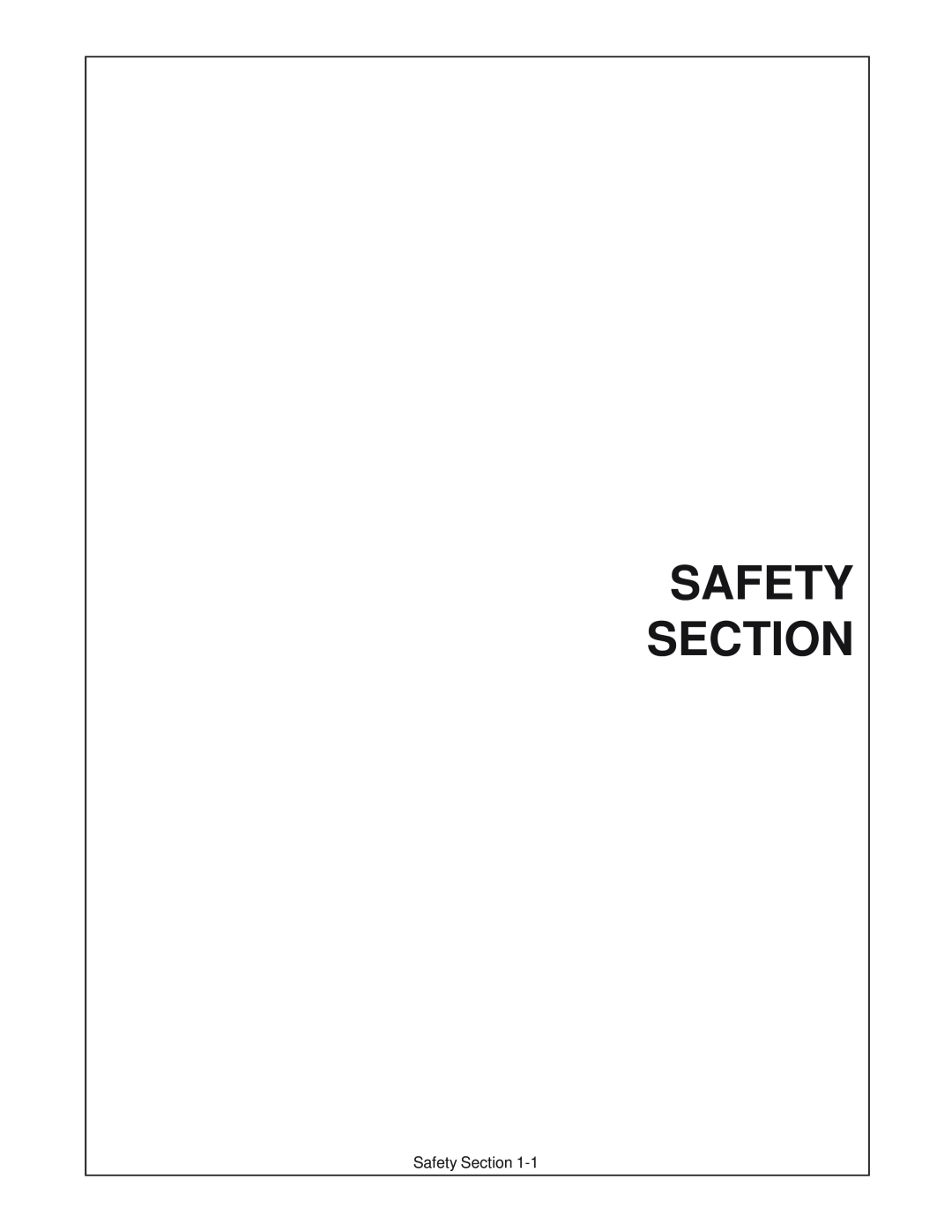 Servis-Rhino DM112, DM82, DM124, DM95 manual Safety Section 