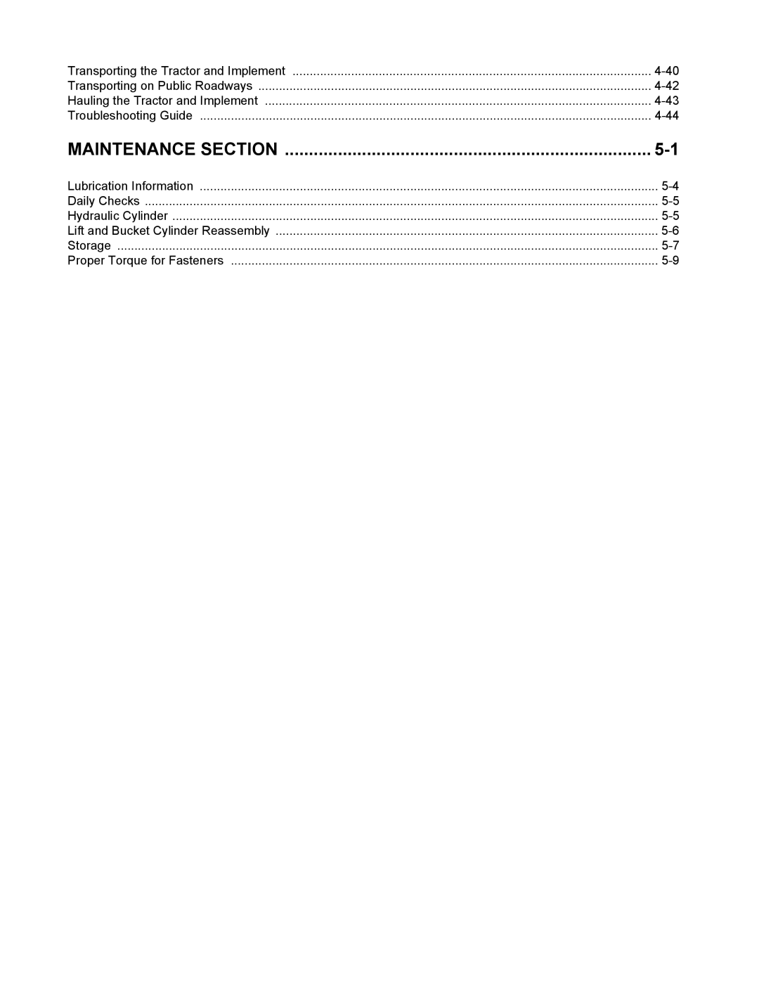 Servis-Rhino F-4123C manual Maintenance Section 