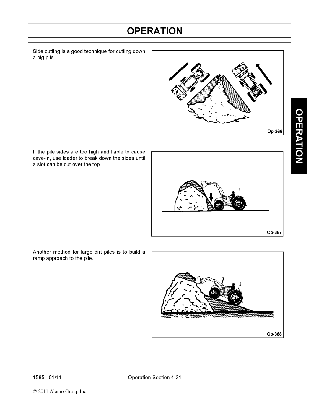 Servis-Rhino F-4123C manual Operation 