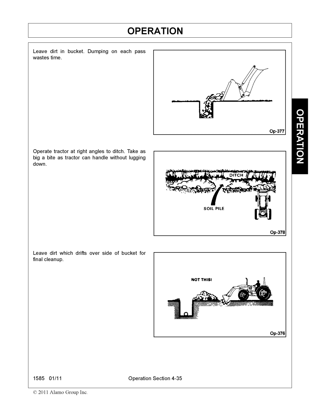 Servis-Rhino F-4123C manual Operation 