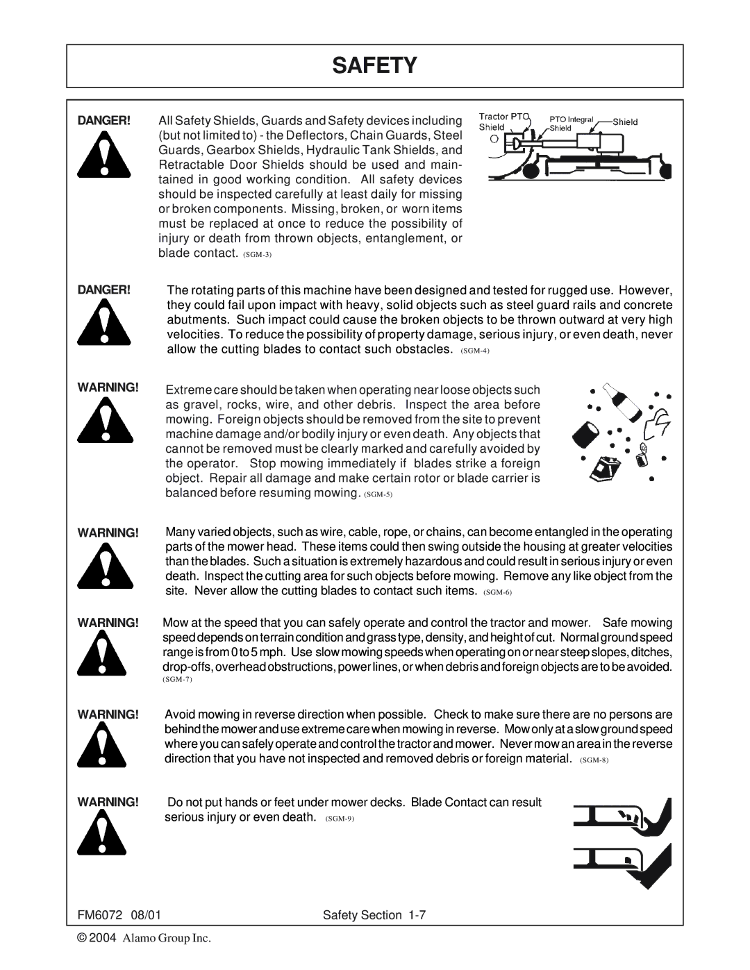 Servis-Rhino FM60/72 manual FM6072 08/01 