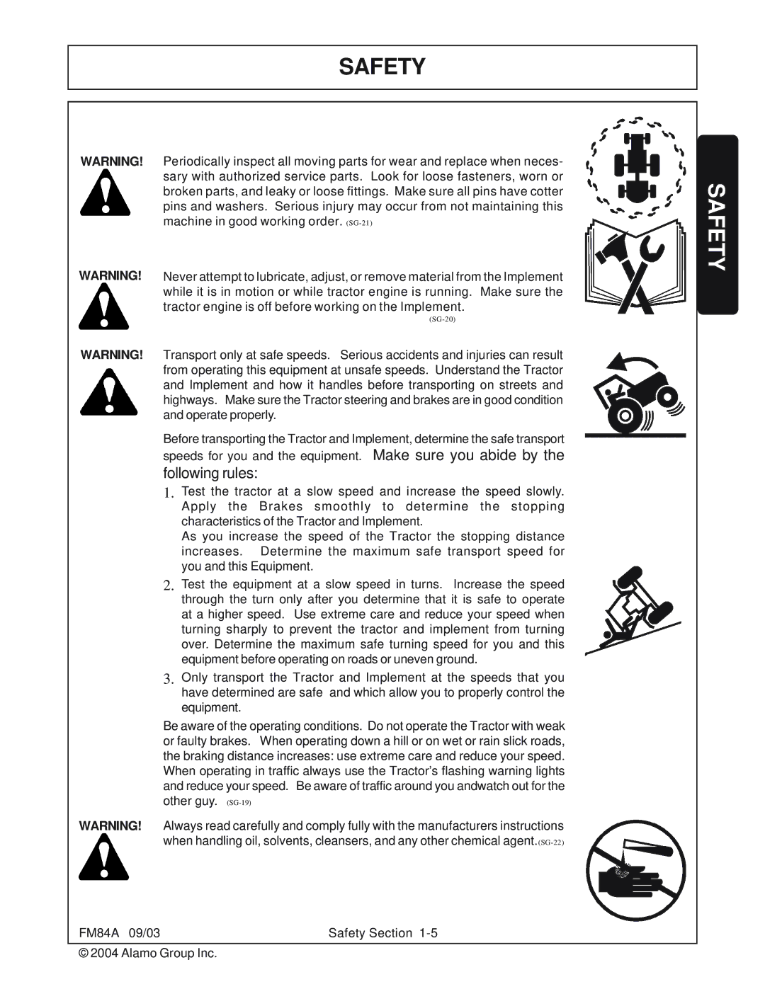 Servis-Rhino FM84A manual Following rules 