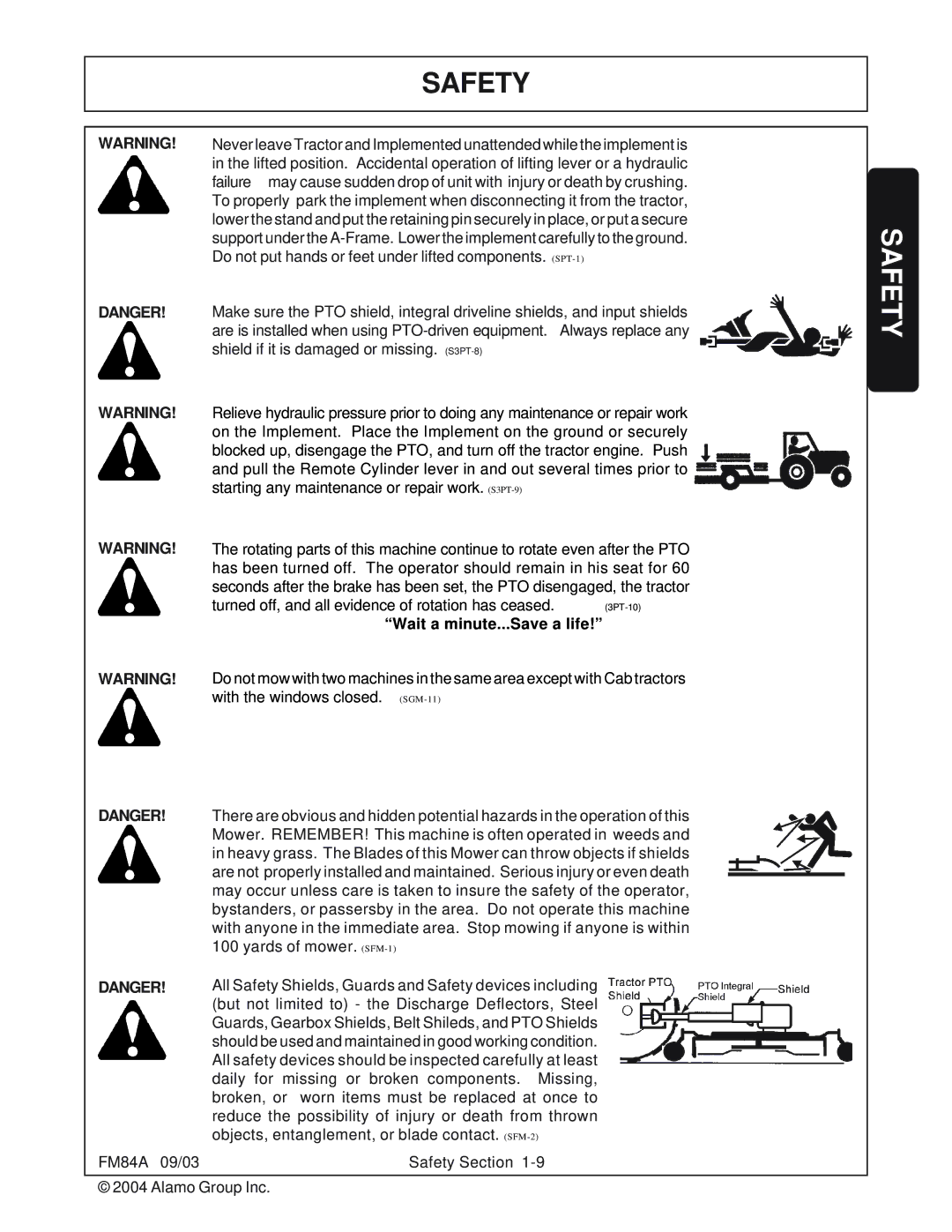 Servis-Rhino FM84A manual Wait a minute...Save a life 