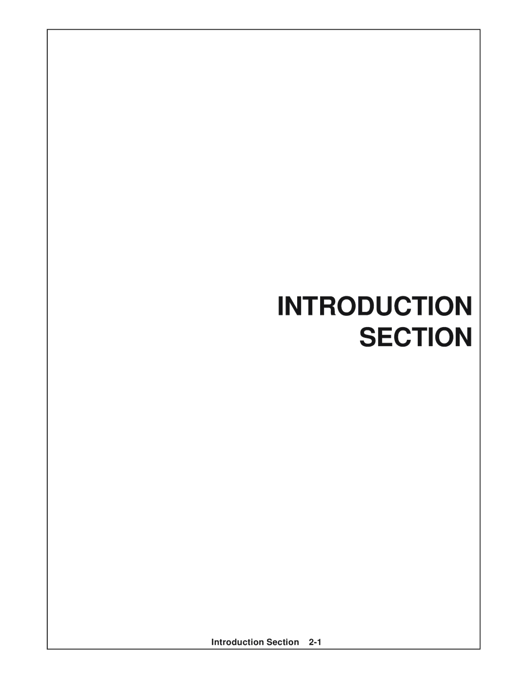 Servis-Rhino FM84A manual Introduction Section 