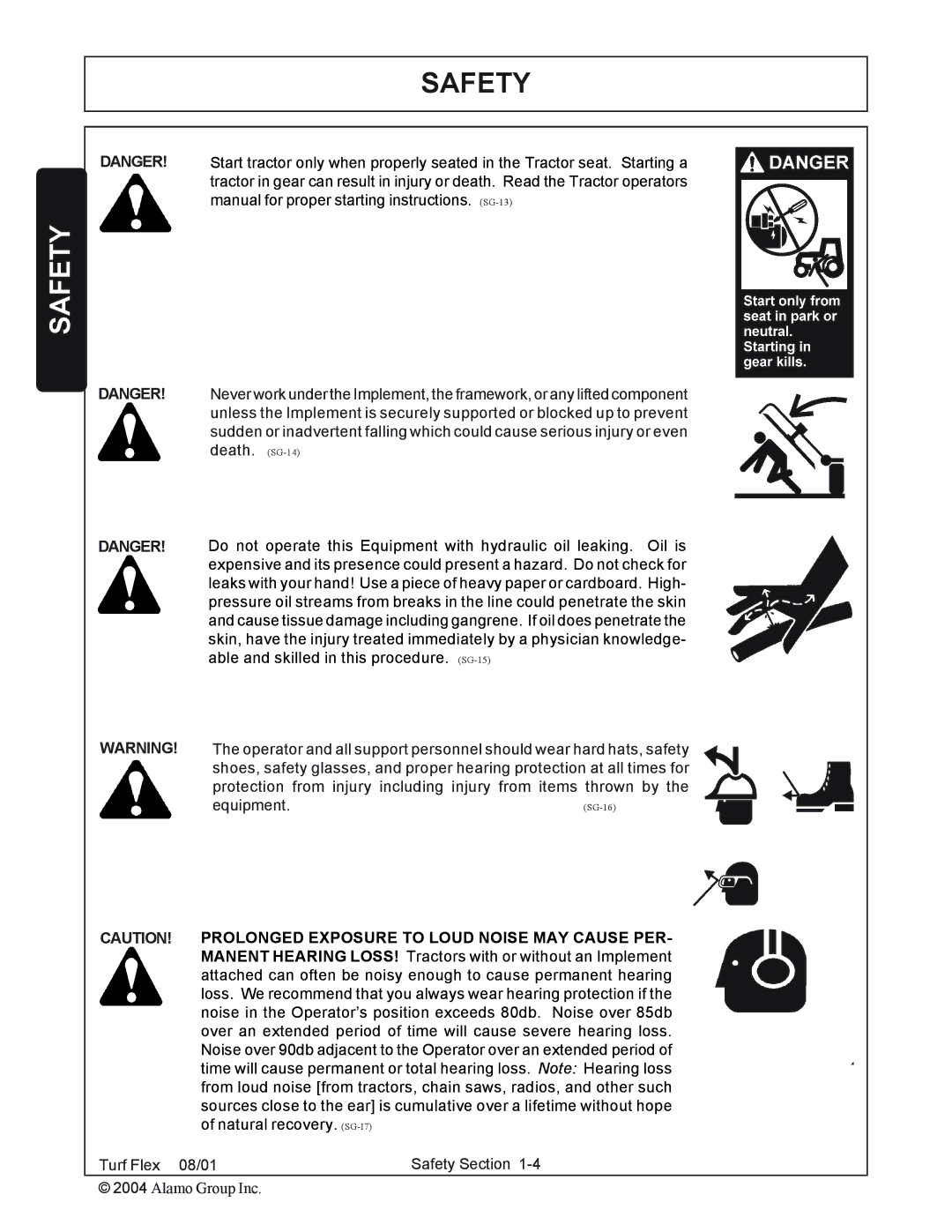 Servis-Rhino P/N 00763618C manual Safety 