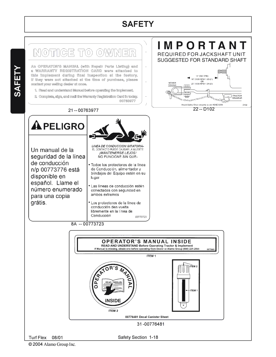 Servis-Rhino P/N 00763618C manual D102 