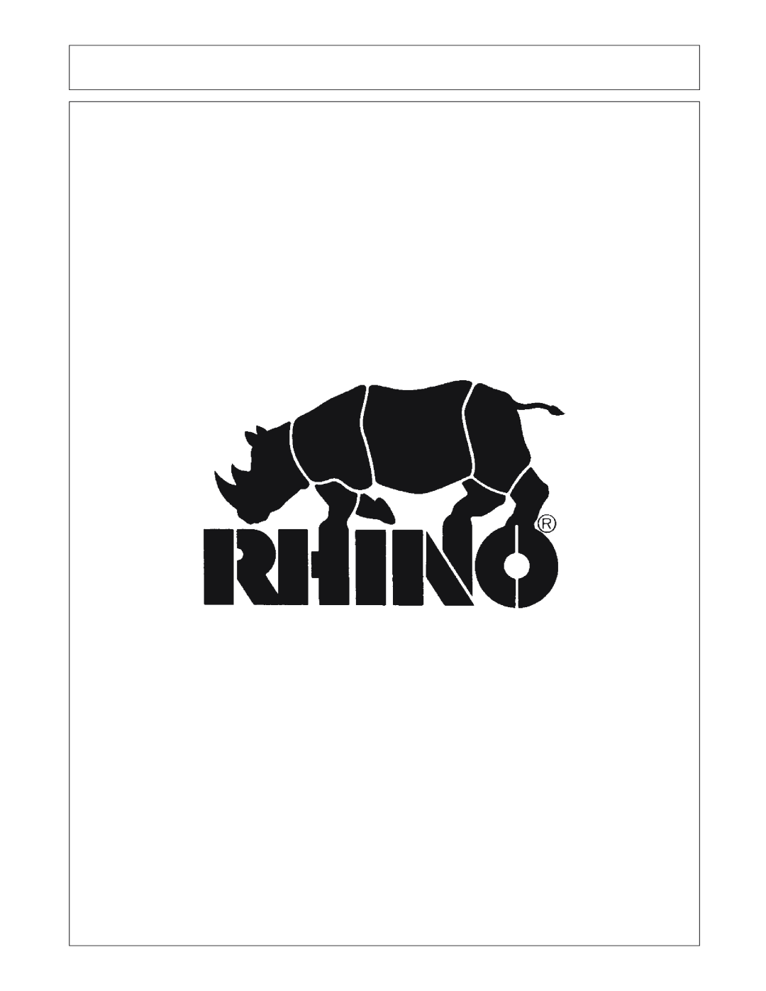 Servis-Rhino SR10M, SR15M manual 