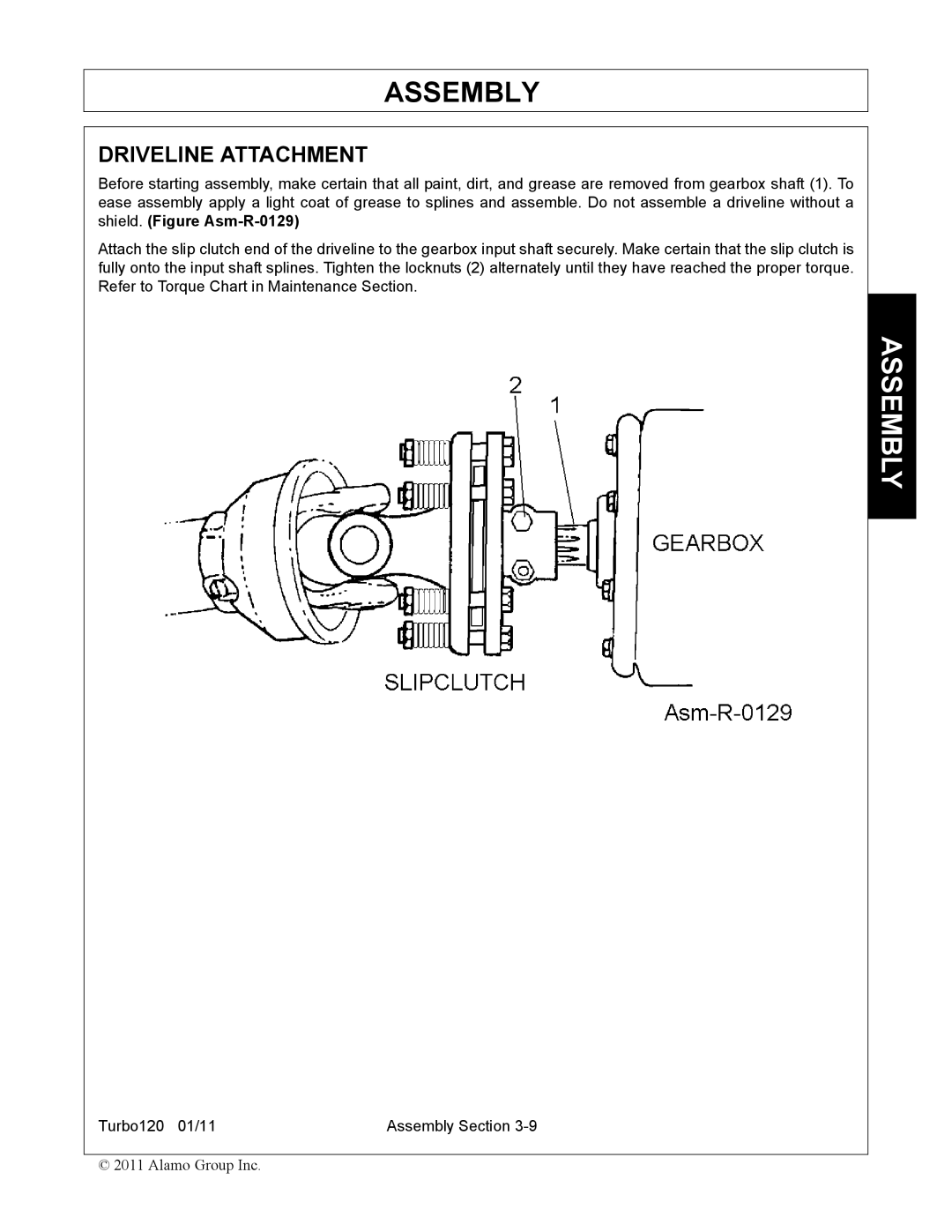 Servis-Rhino TURBO120 manual Driveline Attachment 