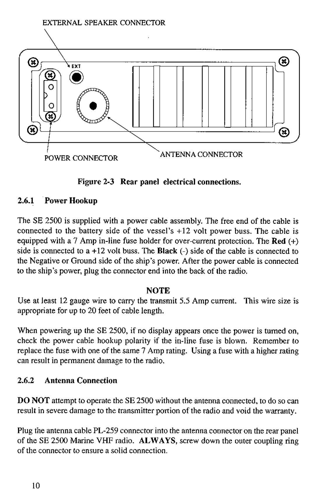 Shakespeare Electronic SE 2500/S manual 