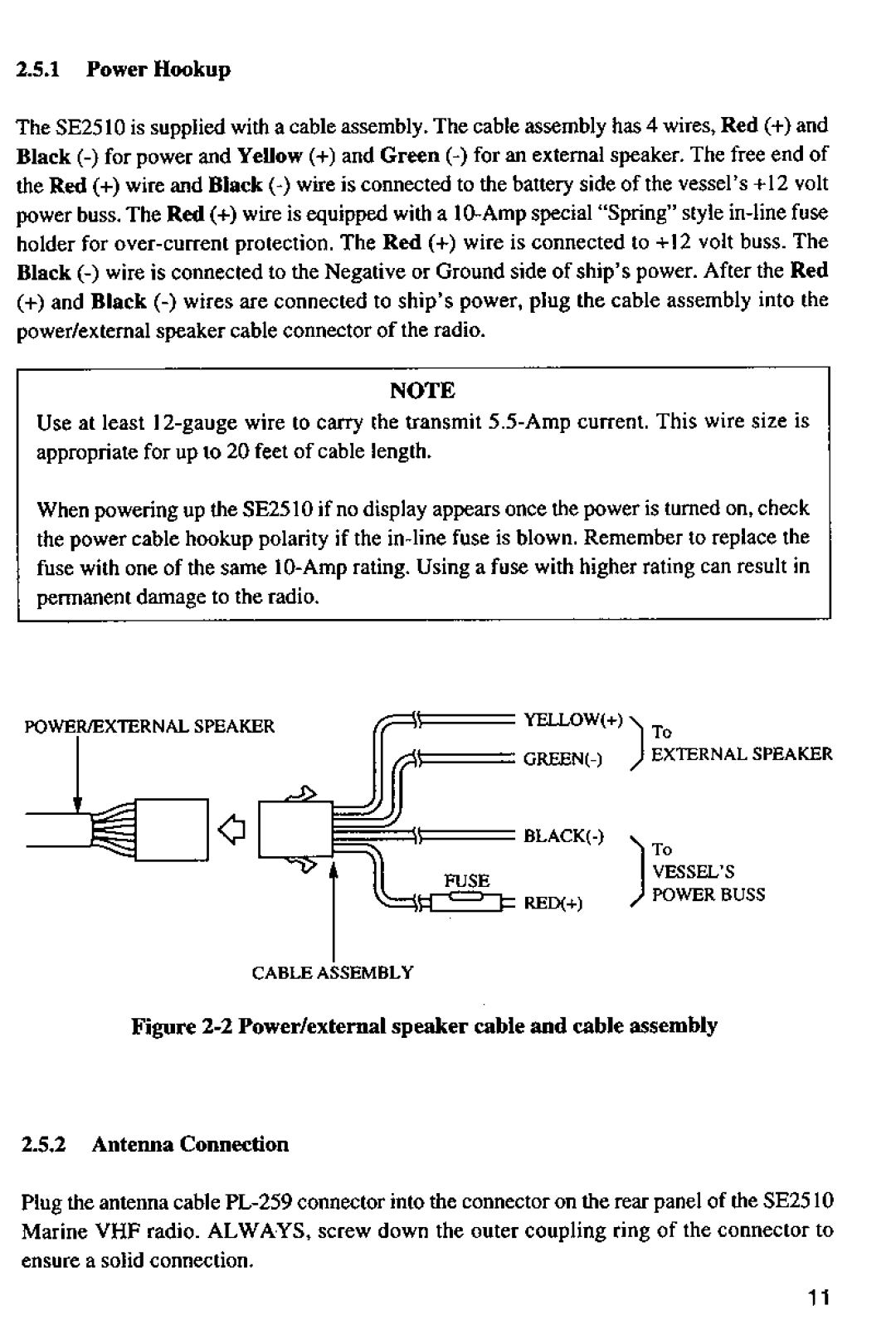 Shakespeare Electronic SE 2510 manual 