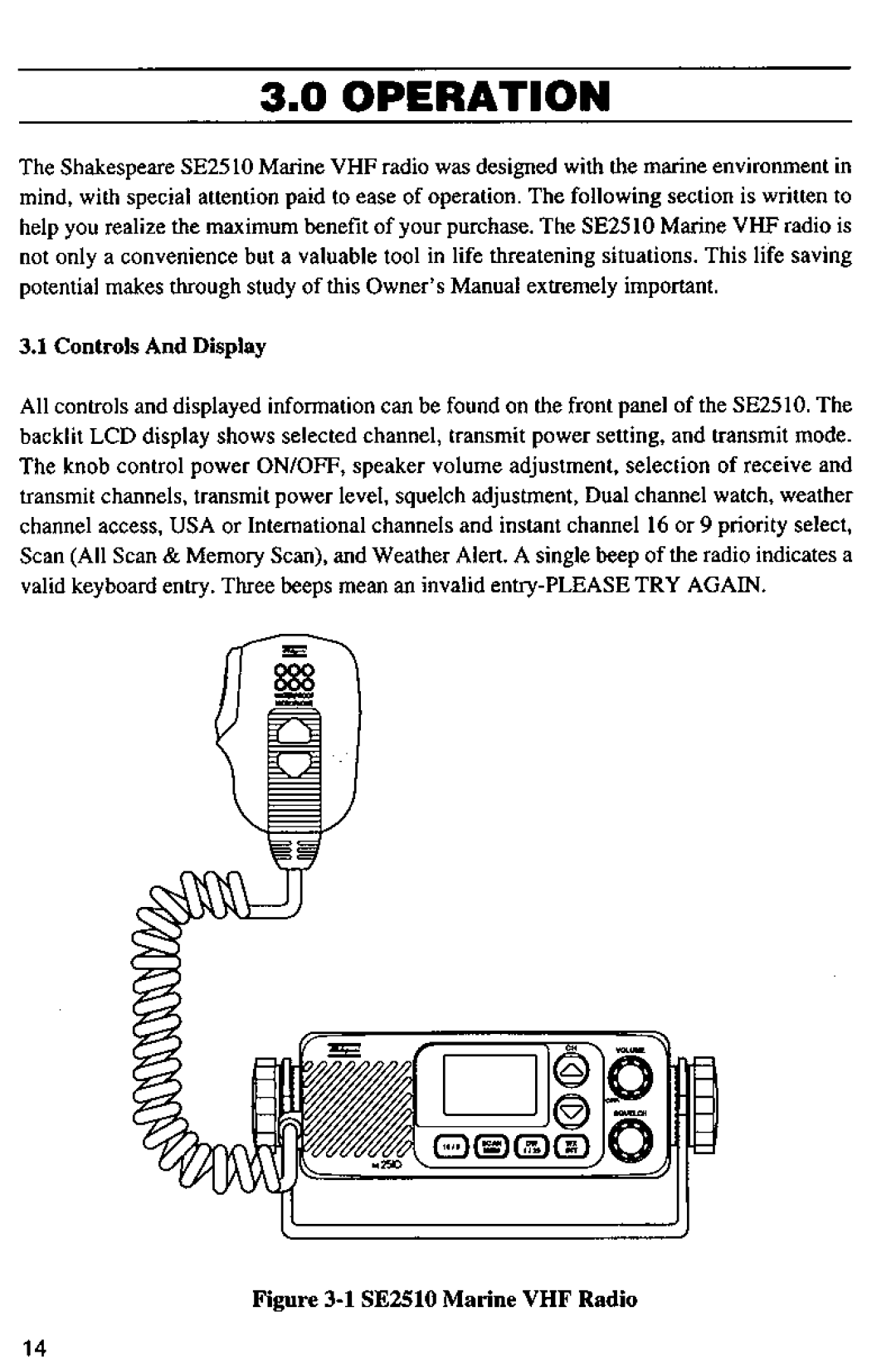 Shakespeare Electronic SE 2510 manual 