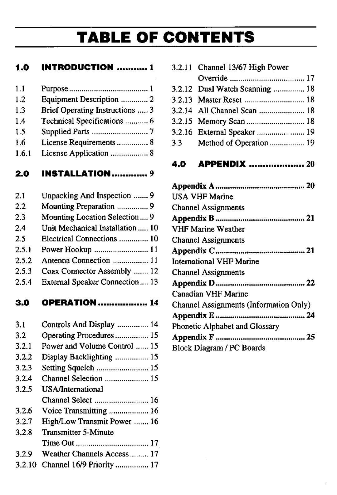 Shakespeare Electronic SE 2510 manual 