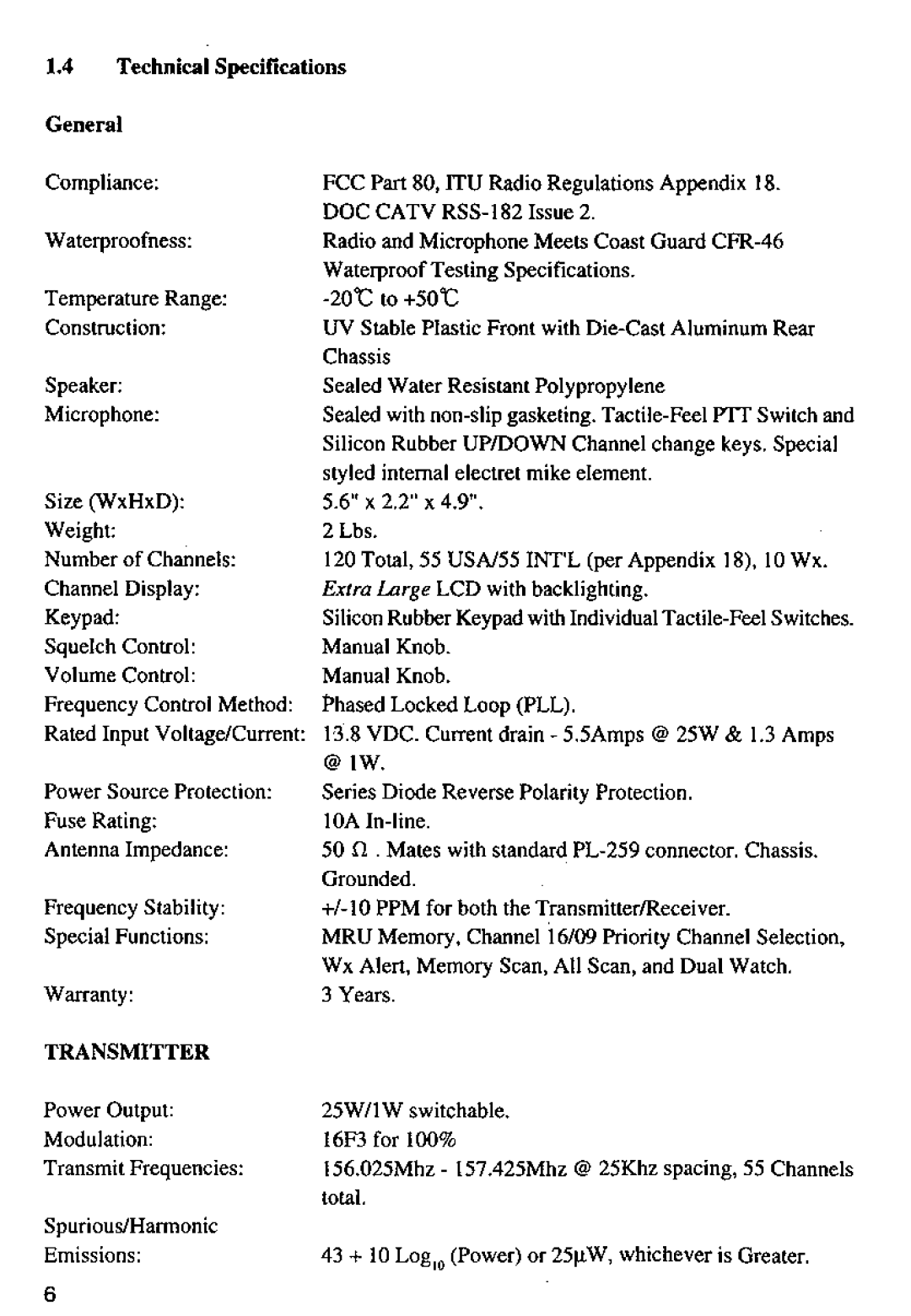 Shakespeare Electronic SE 2510 manual 