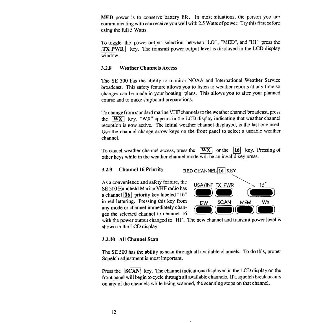 Shakespeare Electronic SE500 manual 