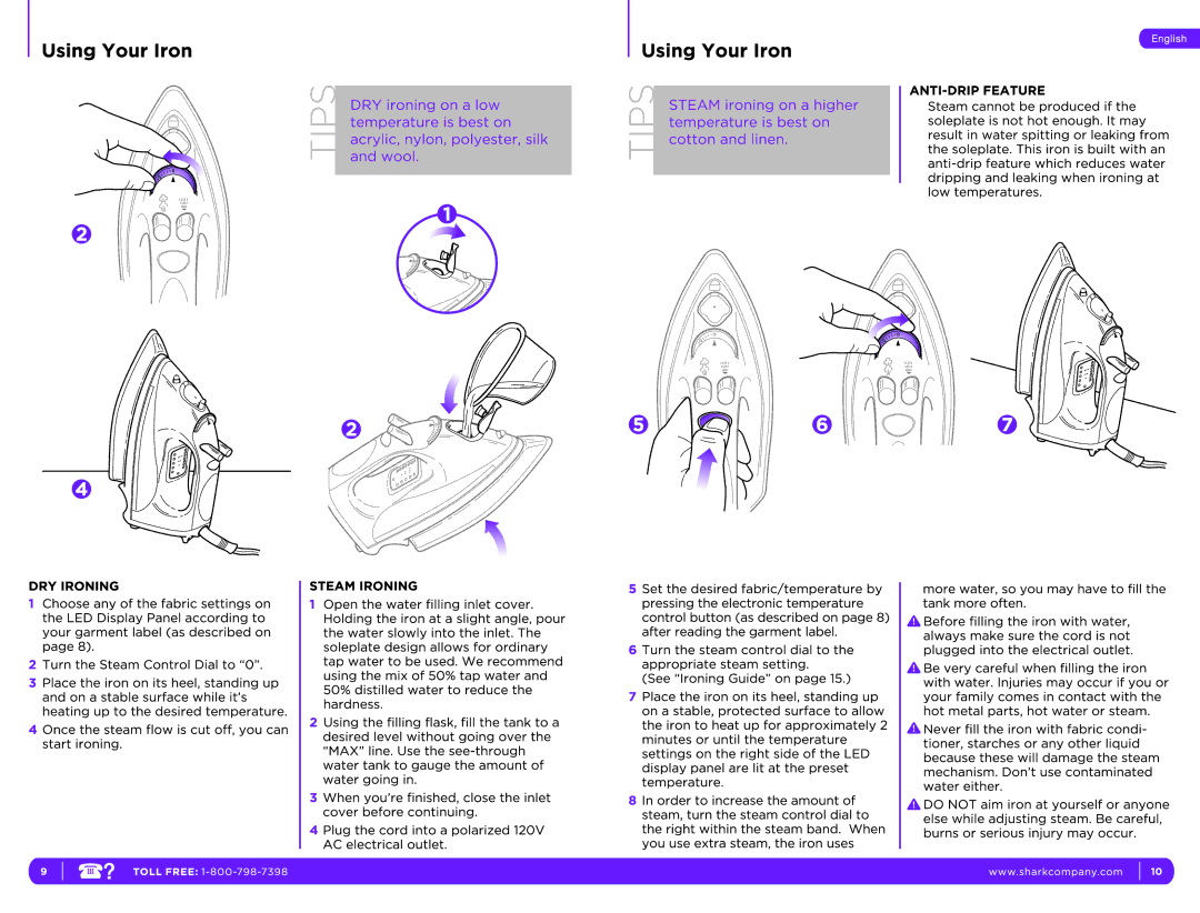 Shark GI490F 11, GI490F 12, GI490 11, GI490 12 manual 