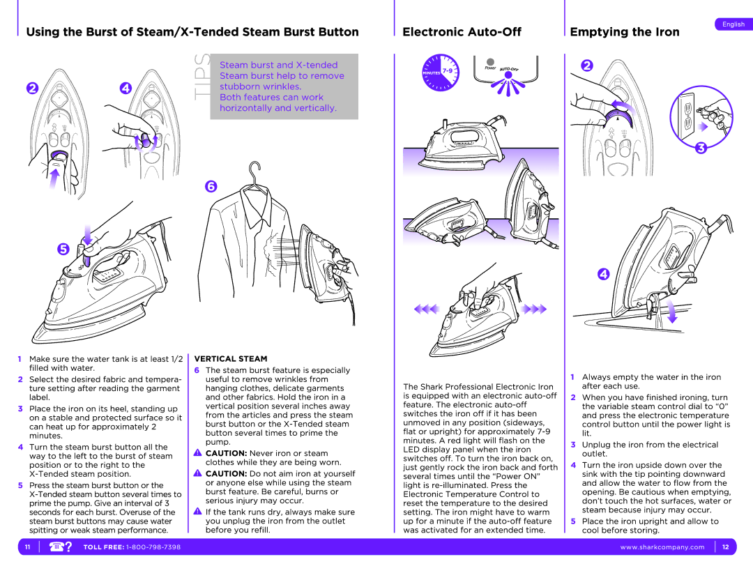 Shark GI490 12, GI490F 12, GI490 11, GI490F 11 manual 