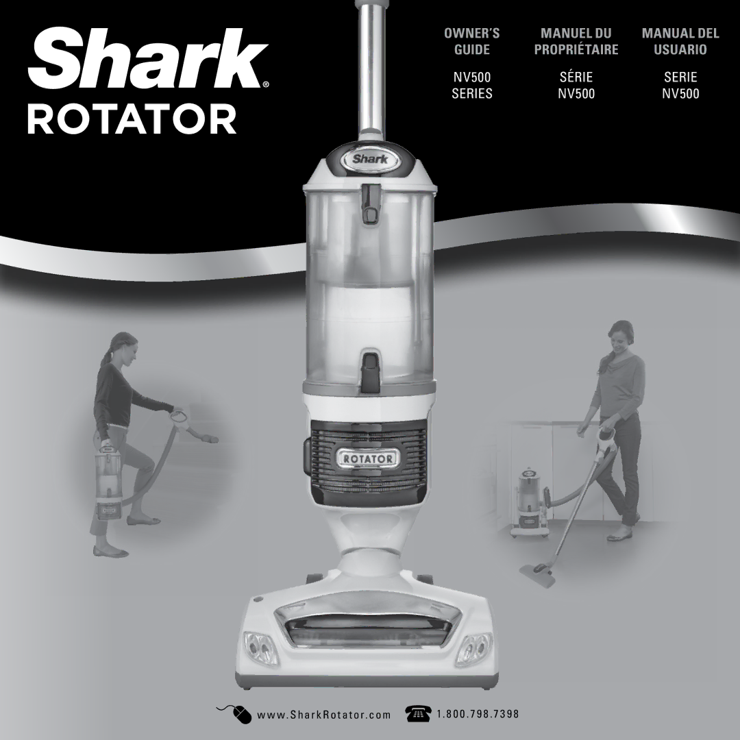 Shark NV502-FS manual W . S h a r k R o t a t o r. c o m, 0 0 9 8 3 9 