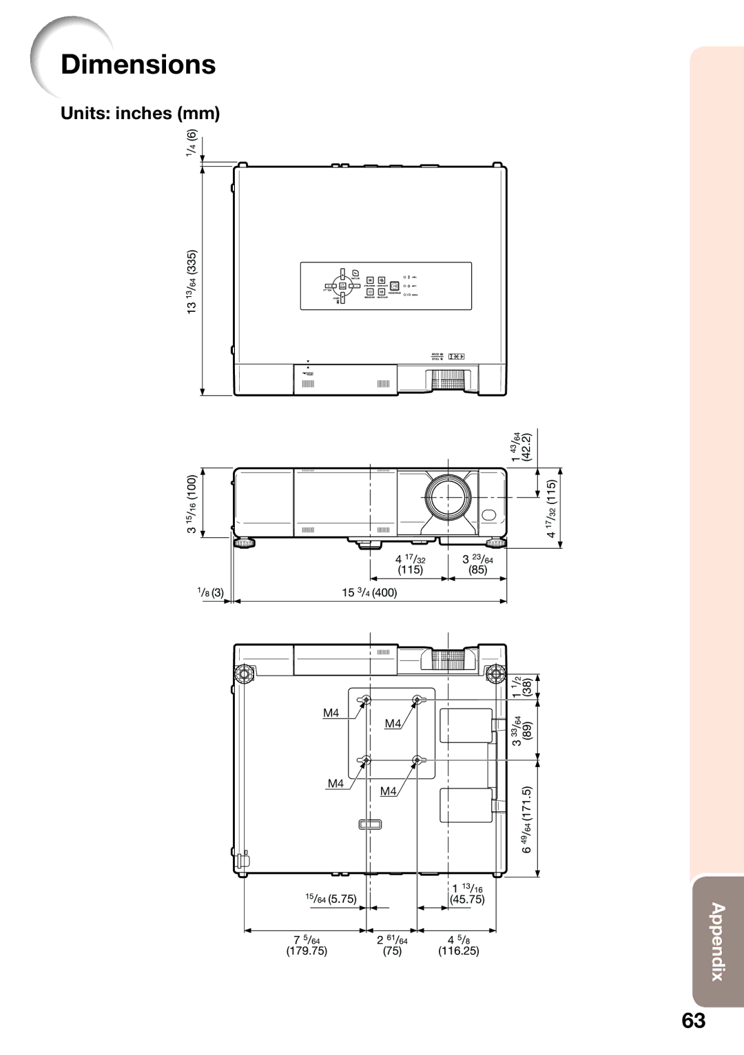 Shark PG-D4010X quick start Dimensions 