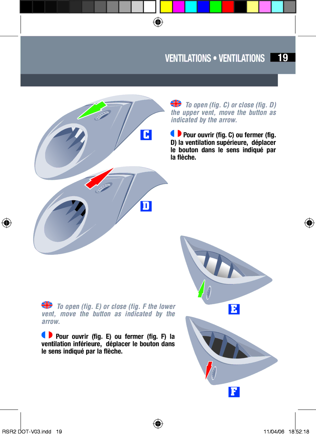 Shark RSR2 owner manual Ventilations ventilations 