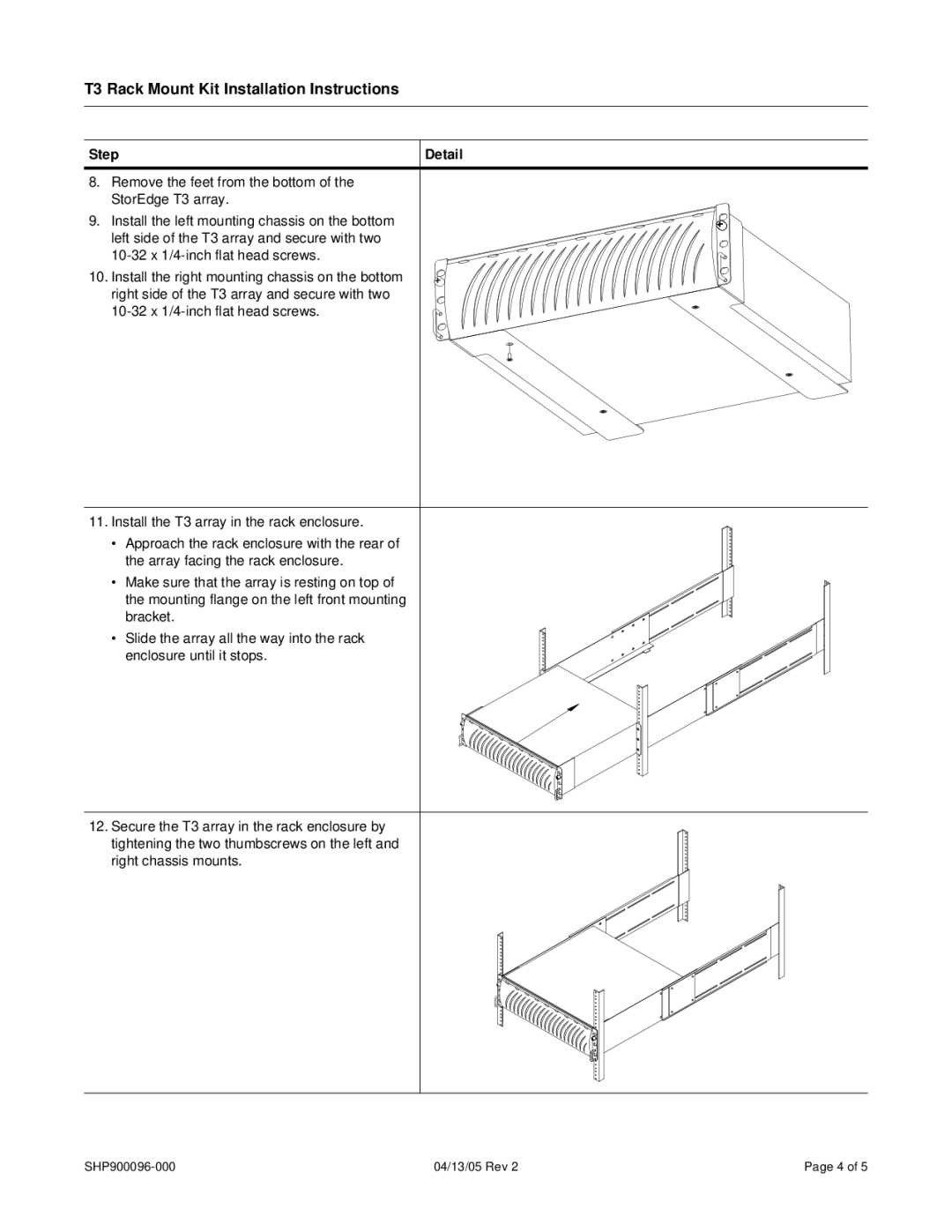 SharkRack T3-R19-H installation instructions T3 Rack Mount Kit Installation Instructions 