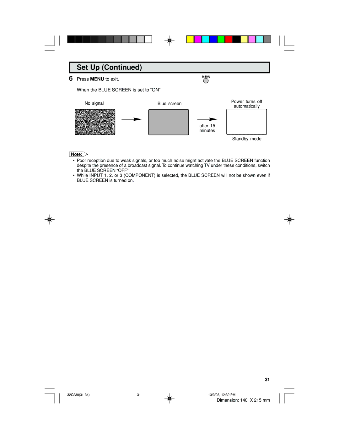 Sharp 32C230 operation manual Automatically 