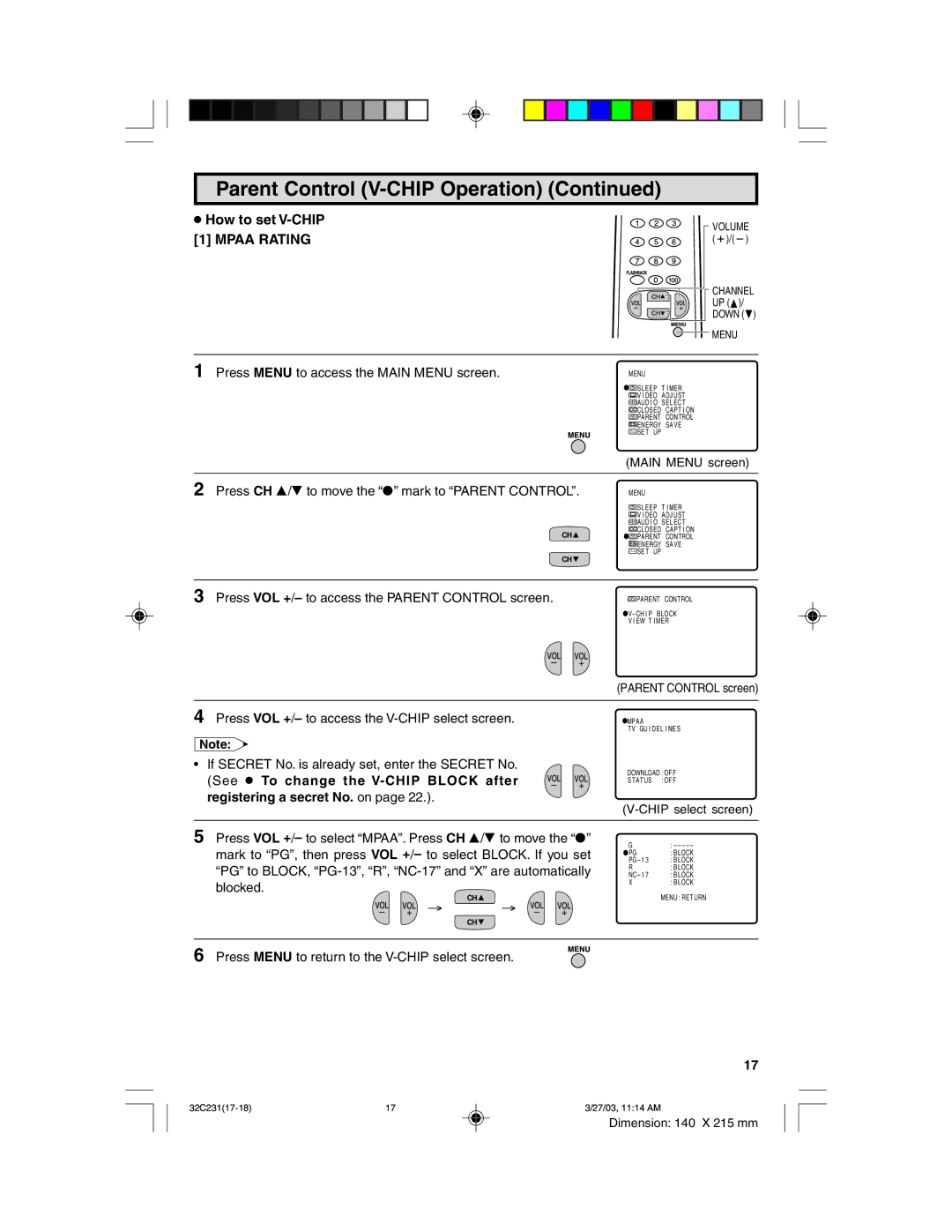 Sharp 32C231 operation manual → → 