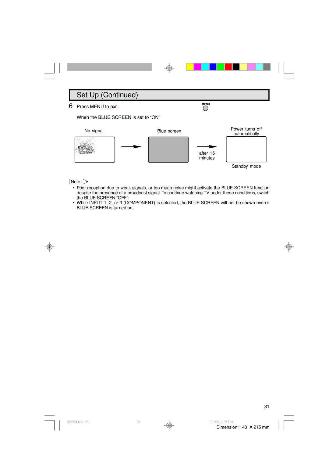 Sharp 36C530 operation manual Automatically 