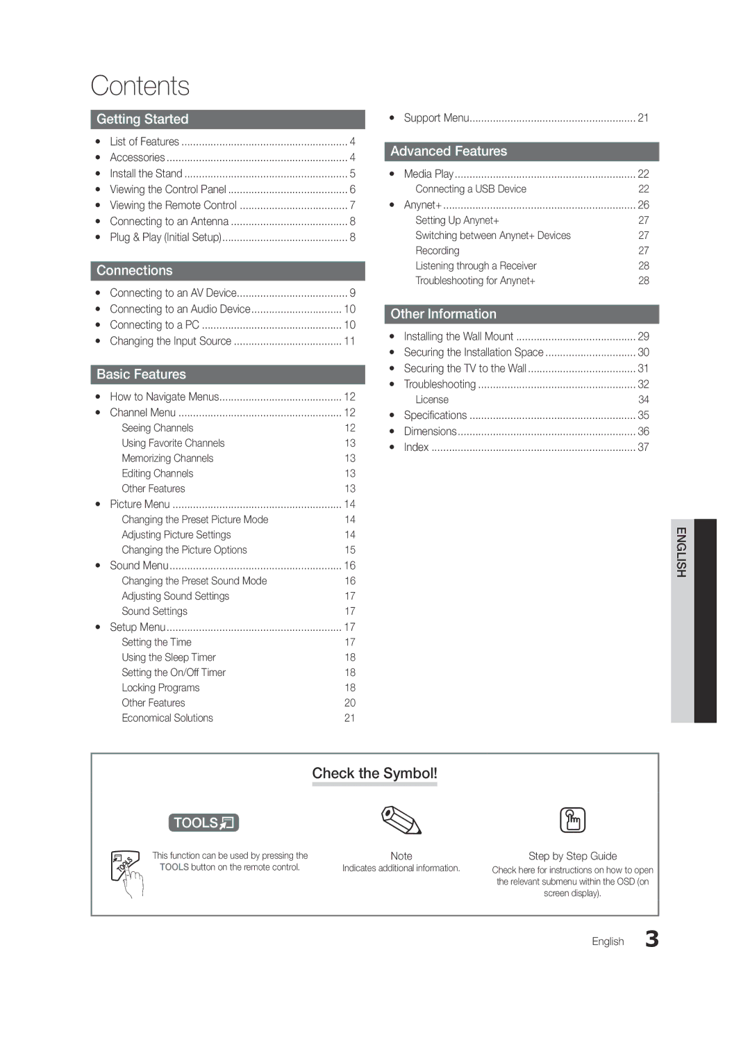 Sharp 430 user manual Contents 