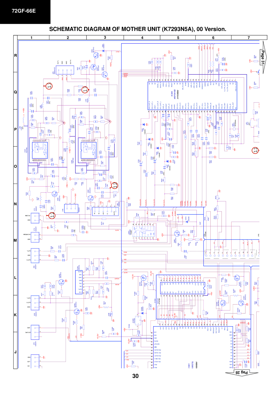 Sharp 72GF-66E service manual IC305 