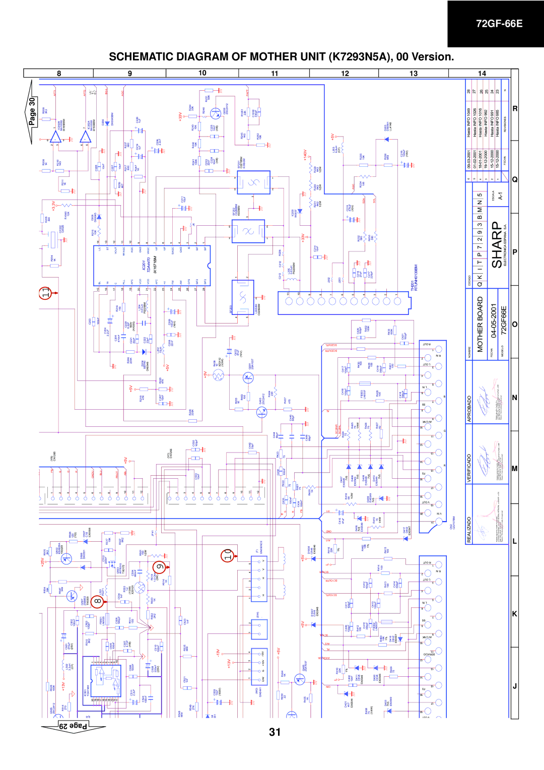 Sharp 72GF-66E service manual Sharp 