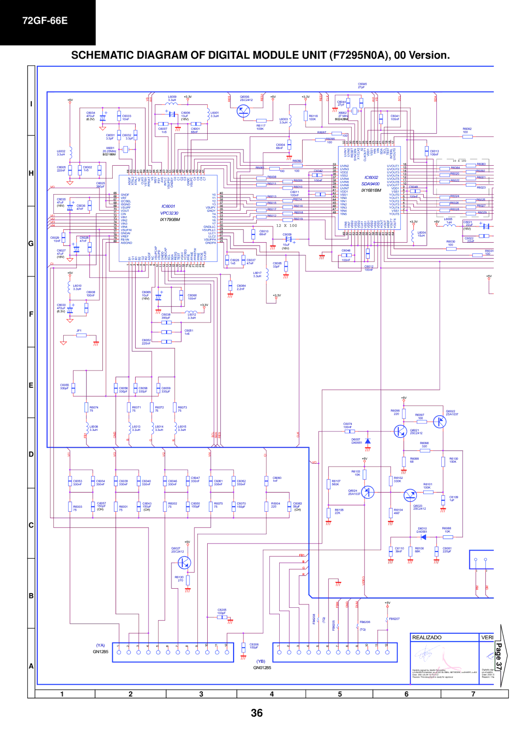 Sharp 72GF-66E service manual Realizado Veri 