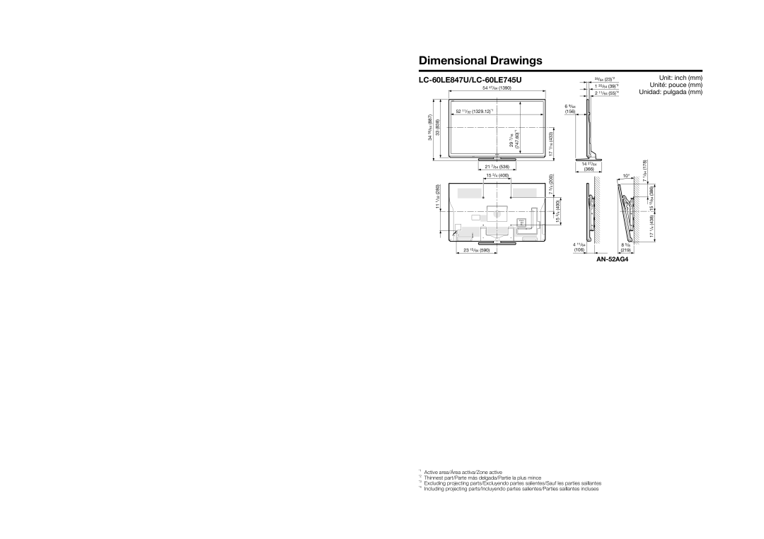 Sharp 70LE745U, 80LE844U, 70LE847U operation manual LC-60LE847U/LC-60LE745U 