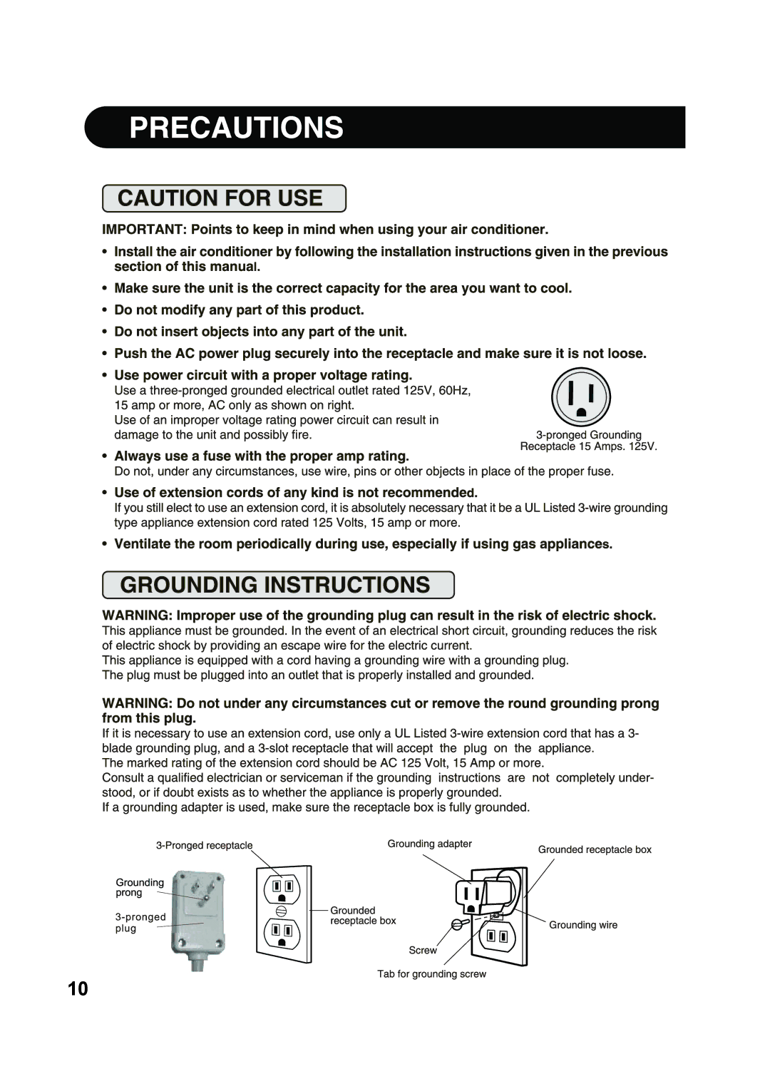 Sharp AF-Q120PX, AF-Q100PX manual 