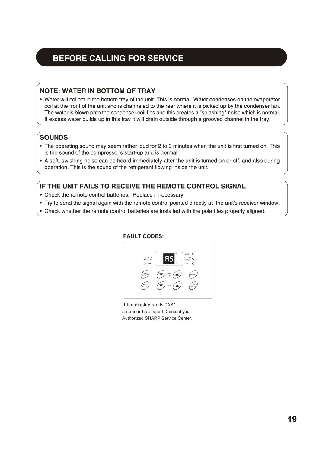 Sharp AF-Q80PX, AF-Q60PX manual Cool 