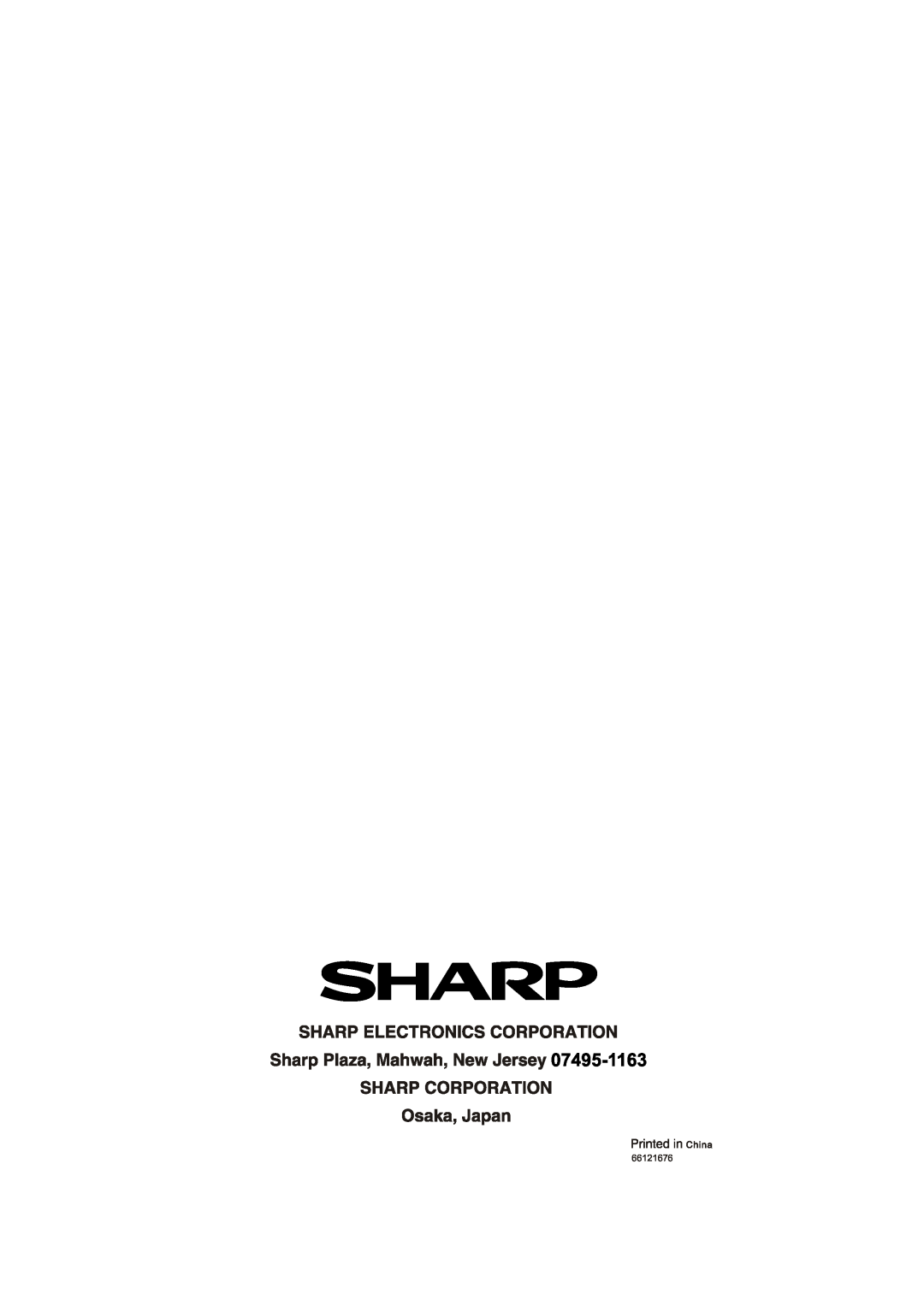 Sharp AF-Q60PX, AF-Q80PX manual China 