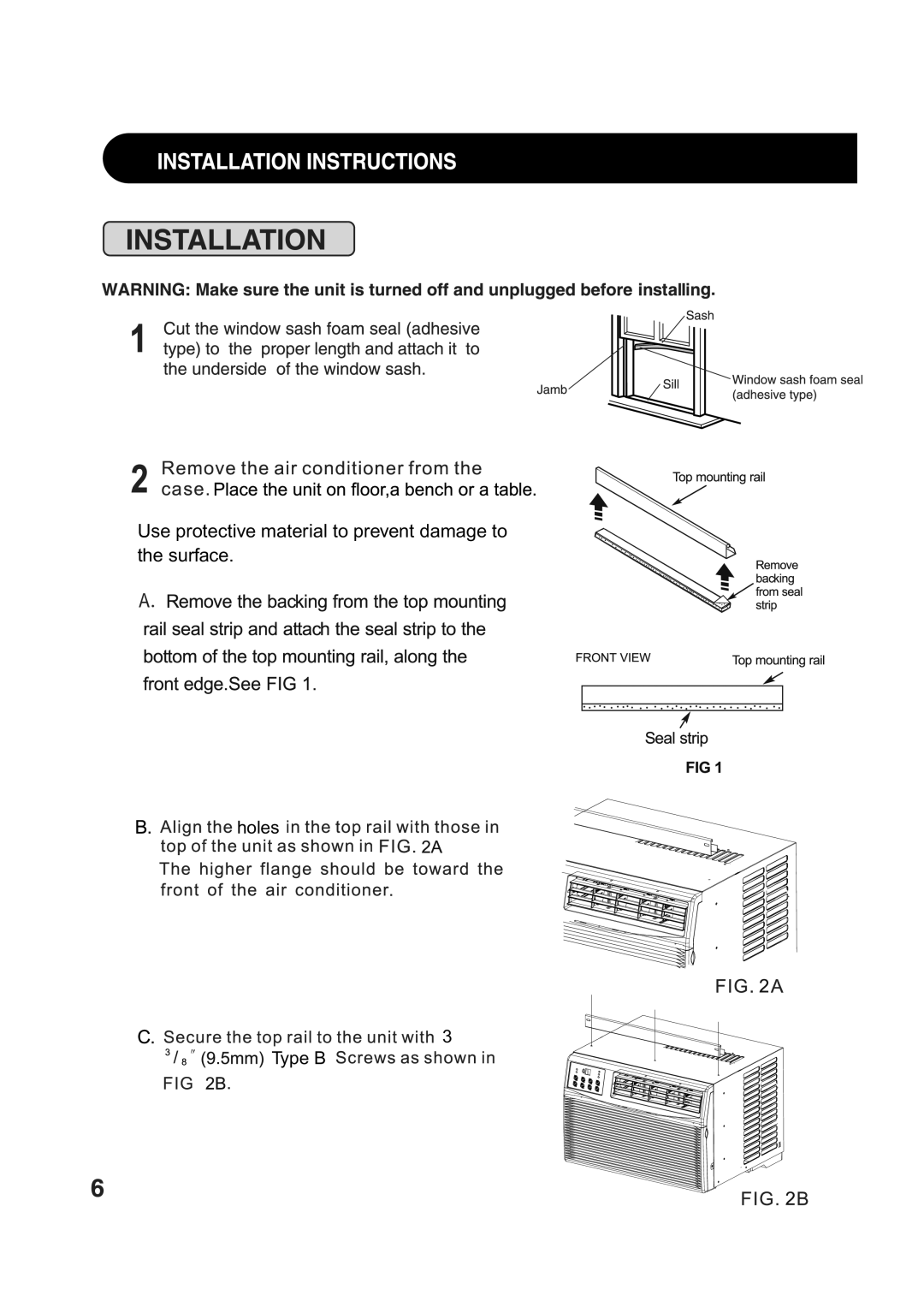 Sharp AF-Q80RX, AF-Q60RX, 66129902992 manual Use protective material to prevent damage to Surface 